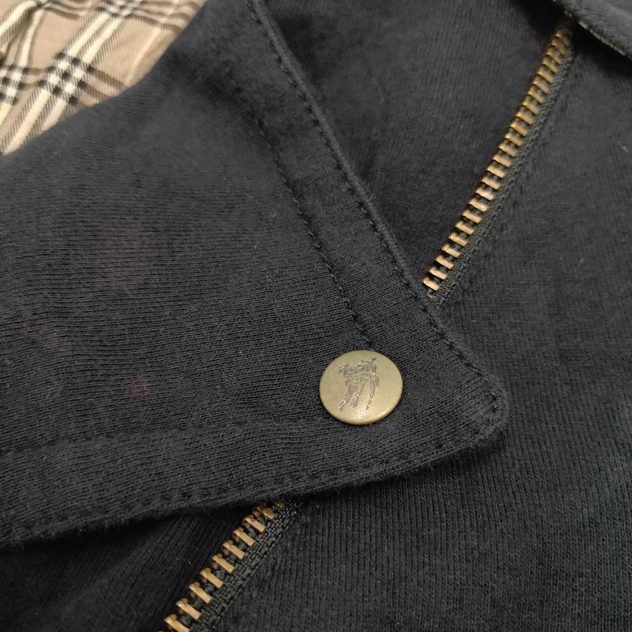 Burberry × If Six Was Nine × Le Grande Bleu (L.G.B.) Burberry Blue Label Nova Check Punk Style Jacket Size XS / US 0-2 / IT 36-38 - 5 Thumbnail