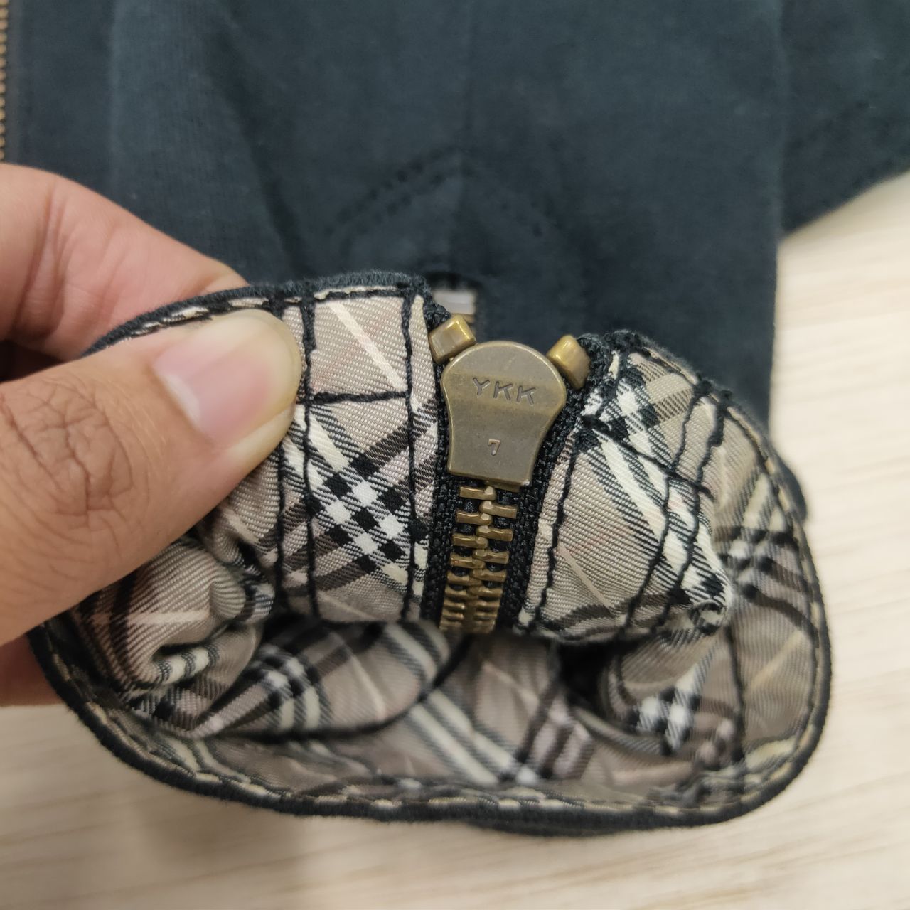 Burberry × If Six Was Nine × Le Grande Bleu (L.G.B.) Burberry Blue Label Nova Check Punk Style Jacket Size XS / US 0-2 / IT 36-38 - 8 Thumbnail