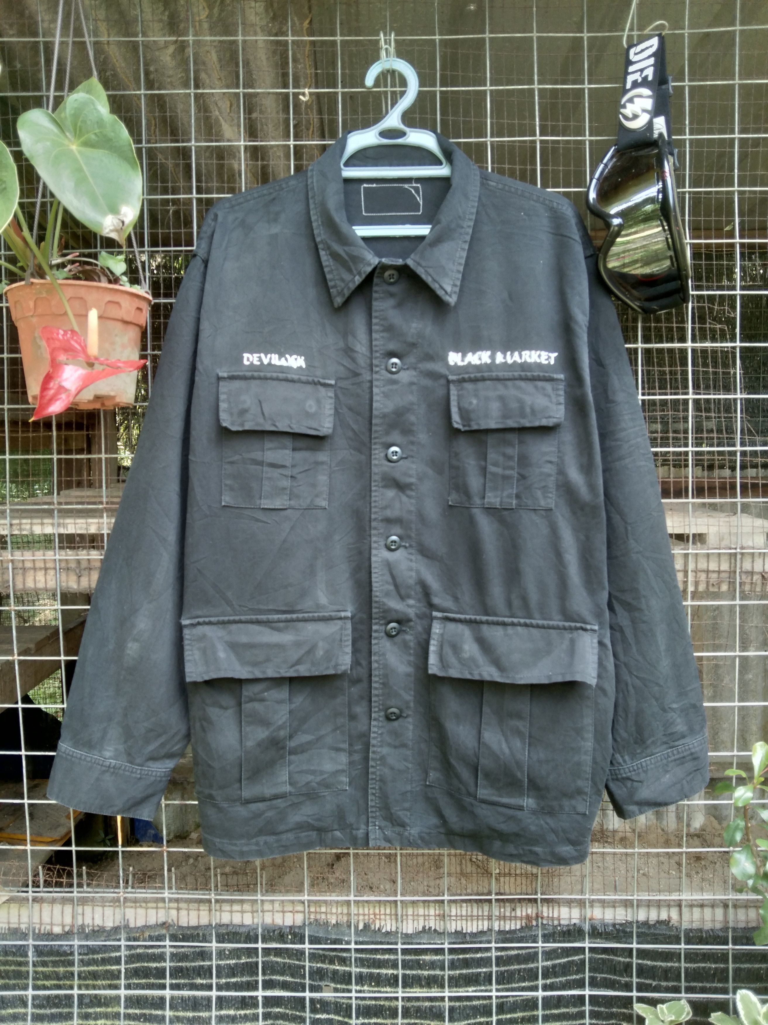 Devilock × Vintage DEVILOCK BLACK MARKET LIGHTLAYERS BUTTON DOWN JACKET Size US XL / EU 56 / 4 - 3 Thumbnail