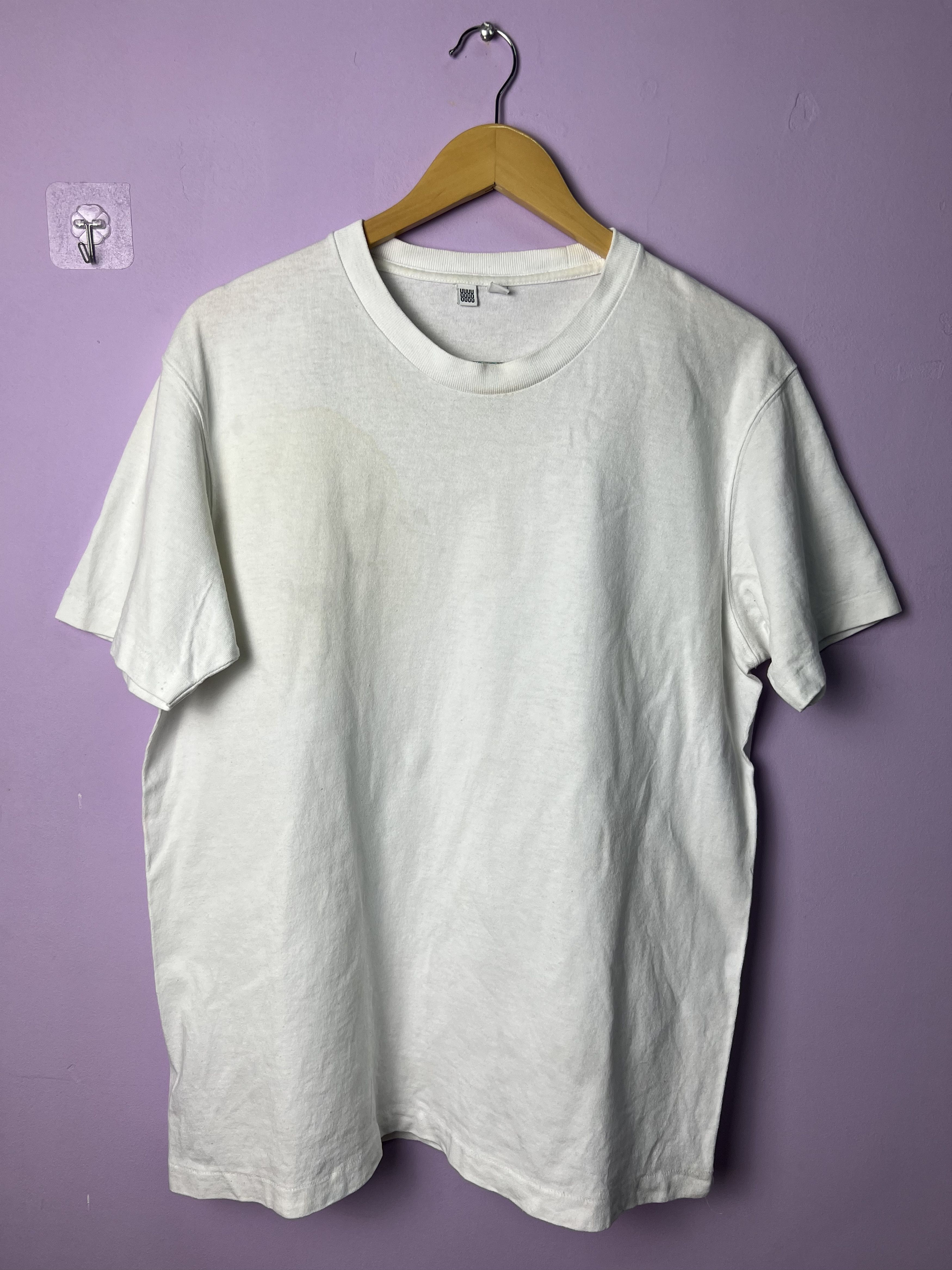 Uniqlo 🔥Rare White Blank Uniqlo UUUU Tees | Grailed