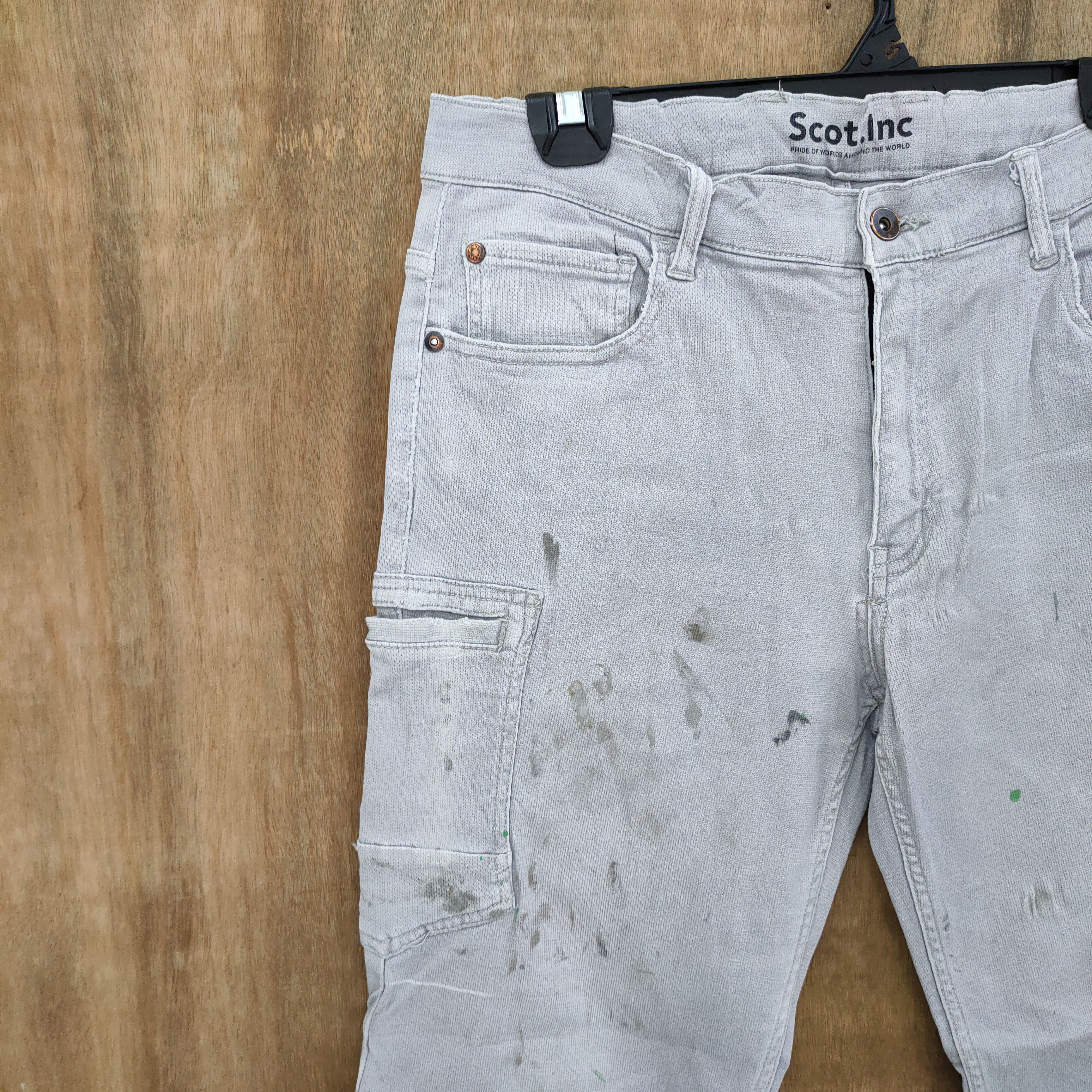 Japanese Brand × Vintage JAPANESE BRAND FADED/STAIN PAINT CARGO PANTS Size US 32 / EU 48 - 5 Thumbnail