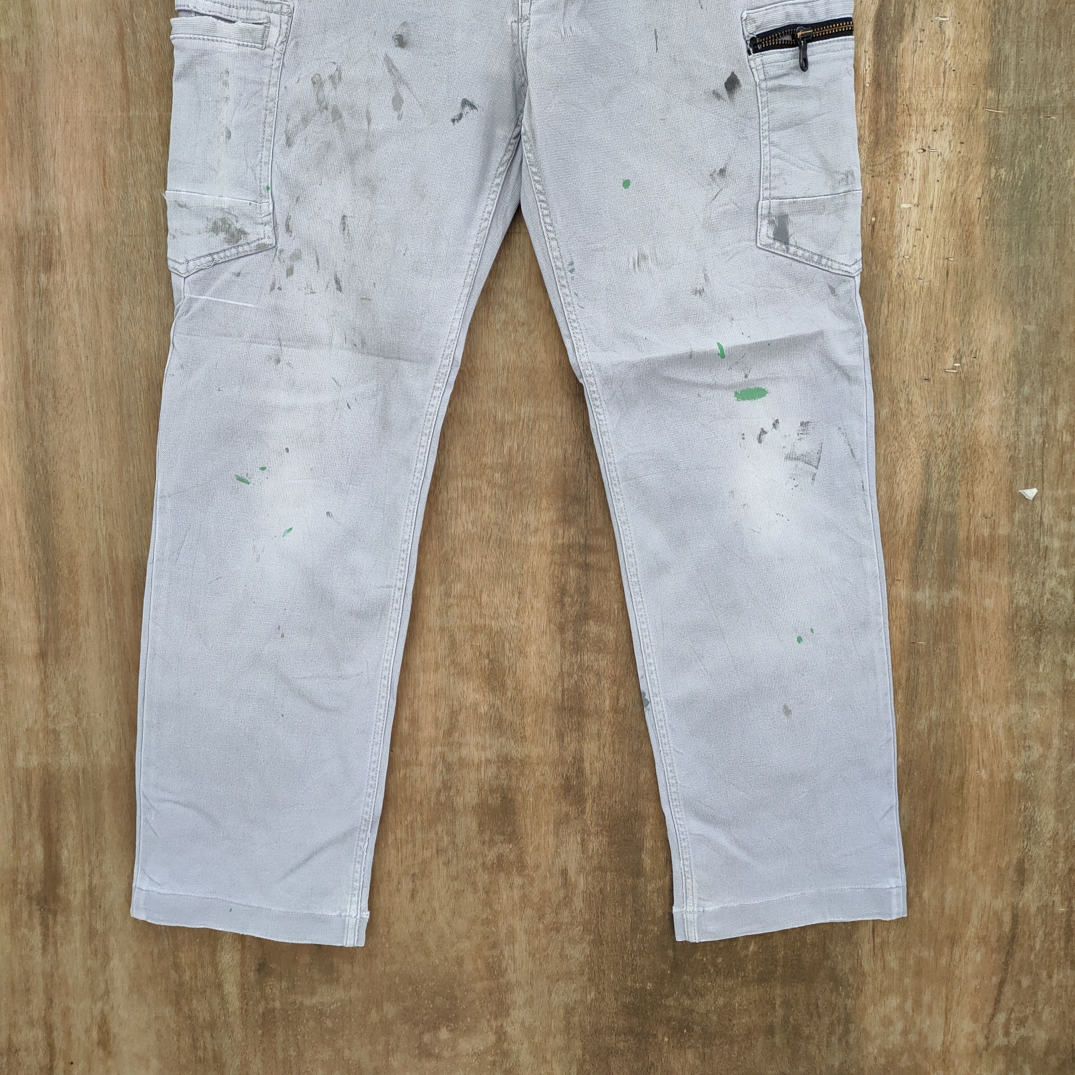 Japanese Brand × Vintage JAPANESE BRAND FADED/STAIN PAINT CARGO PANTS Size US 32 / EU 48 - 3 Thumbnail