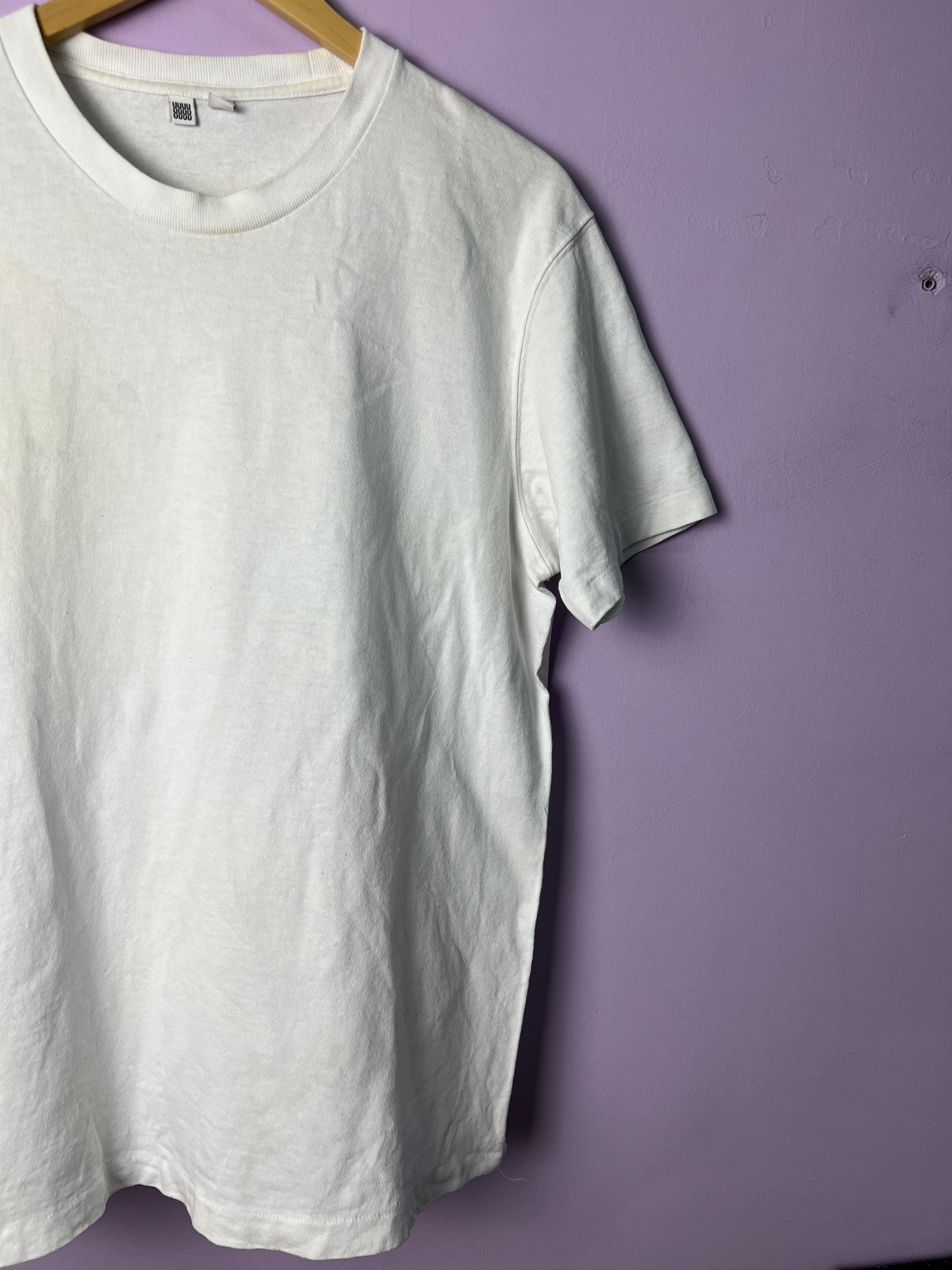 Lemaire × Uniqlo 🔥Rare White Blank Uniqlo UUUU Tees Size US M / EU 48-50 / 2 - 7 Thumbnail