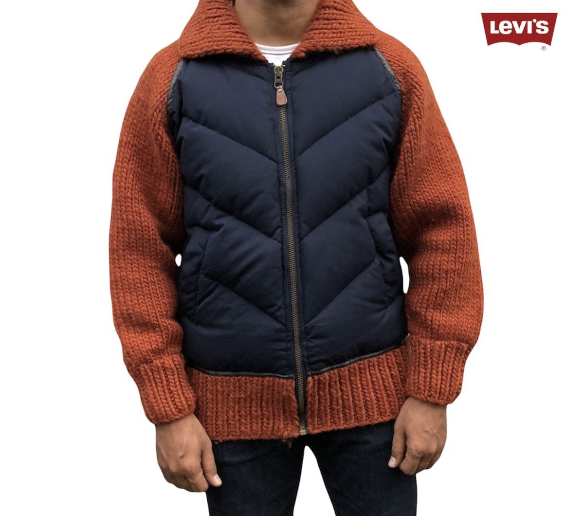 Levi's Levi's Strauss Down Feather Knitted Jacket Size US M / EU 48-50 / 2 - 1 Thumbnail