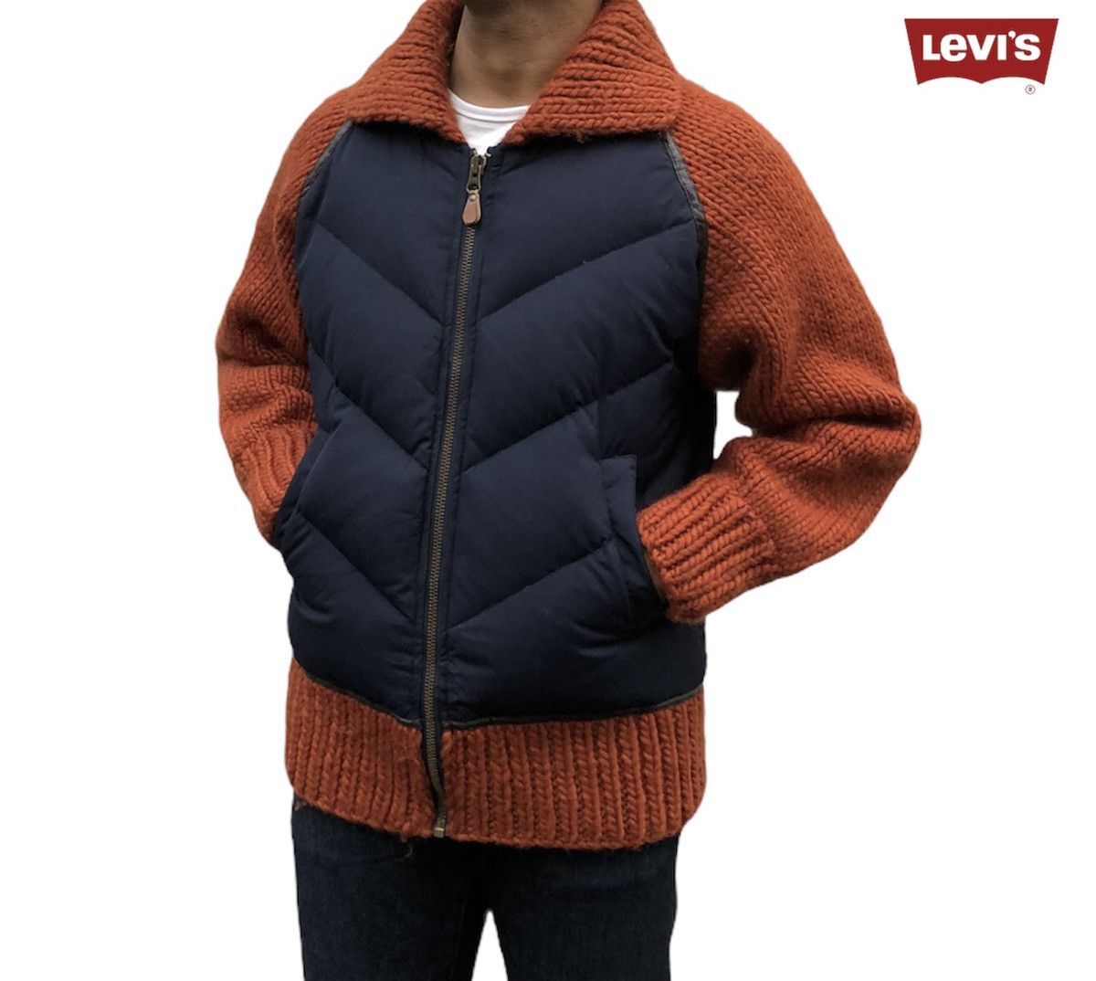 Levi's Levi's Strauss Down Feather Knitted Jacket Size US M / EU 48-50 / 2 - 2 Thumbnail