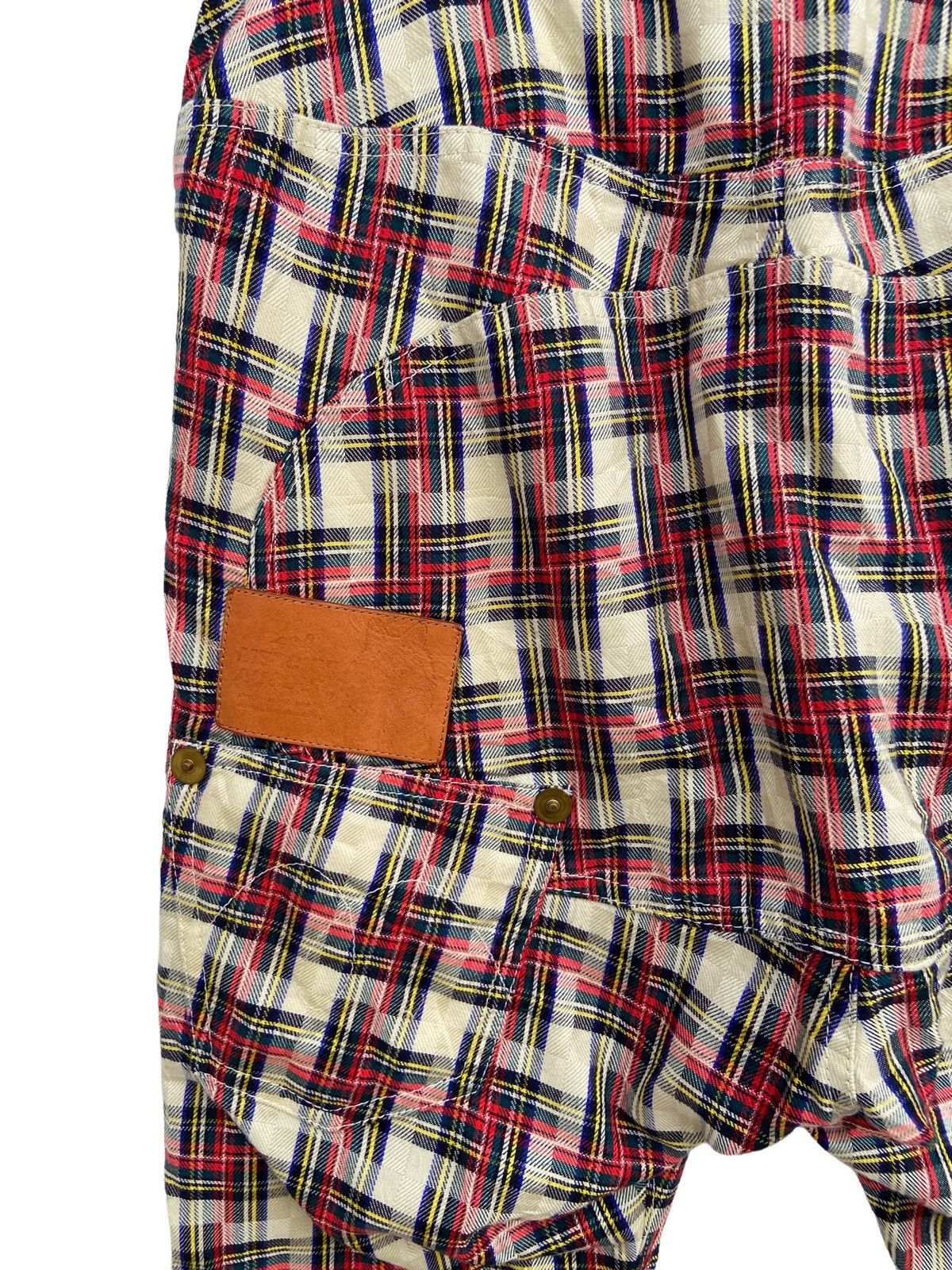 Issey Miyake MERCIBEAUCOUP RED TARTAN CROTCH PANT Size US 32 / EU 48 - 7 Thumbnail
