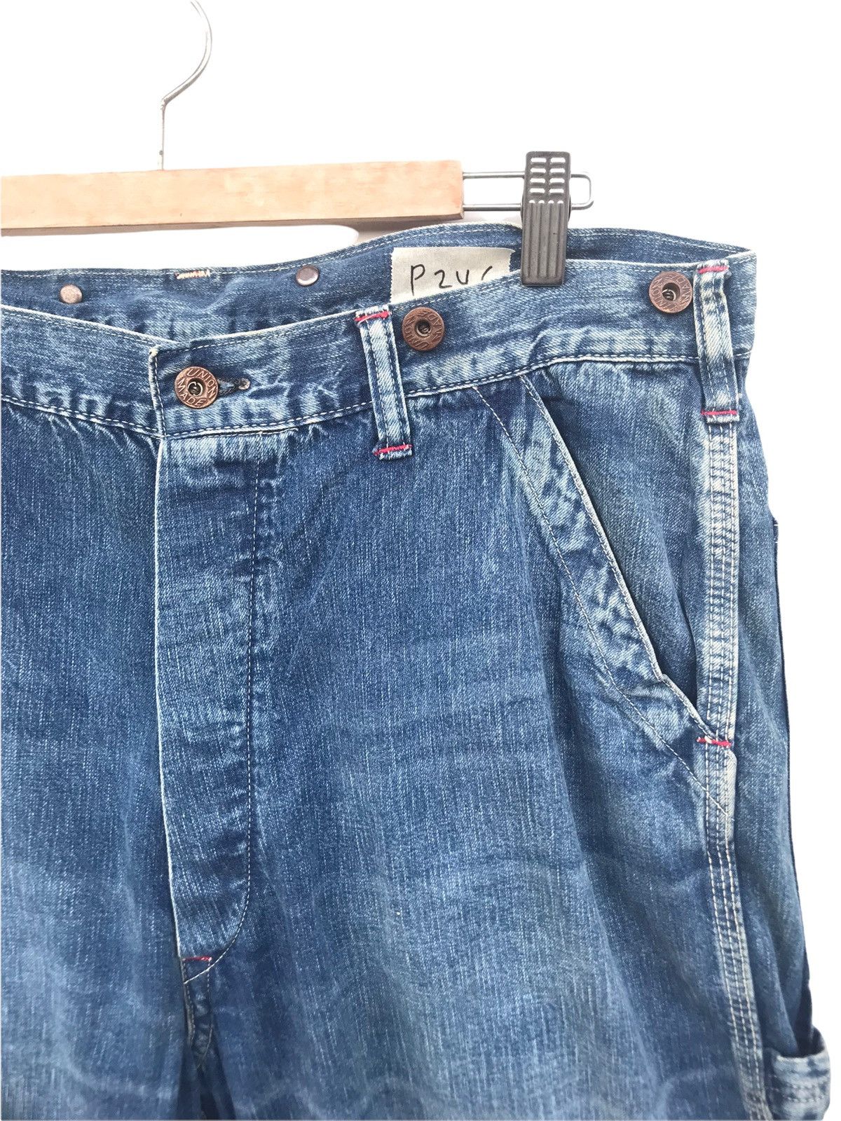 Japanese Brand WAREHOUSE CARPENTER SHORTPANT Size US 36 / EU 52 - 2 Thumbnail
