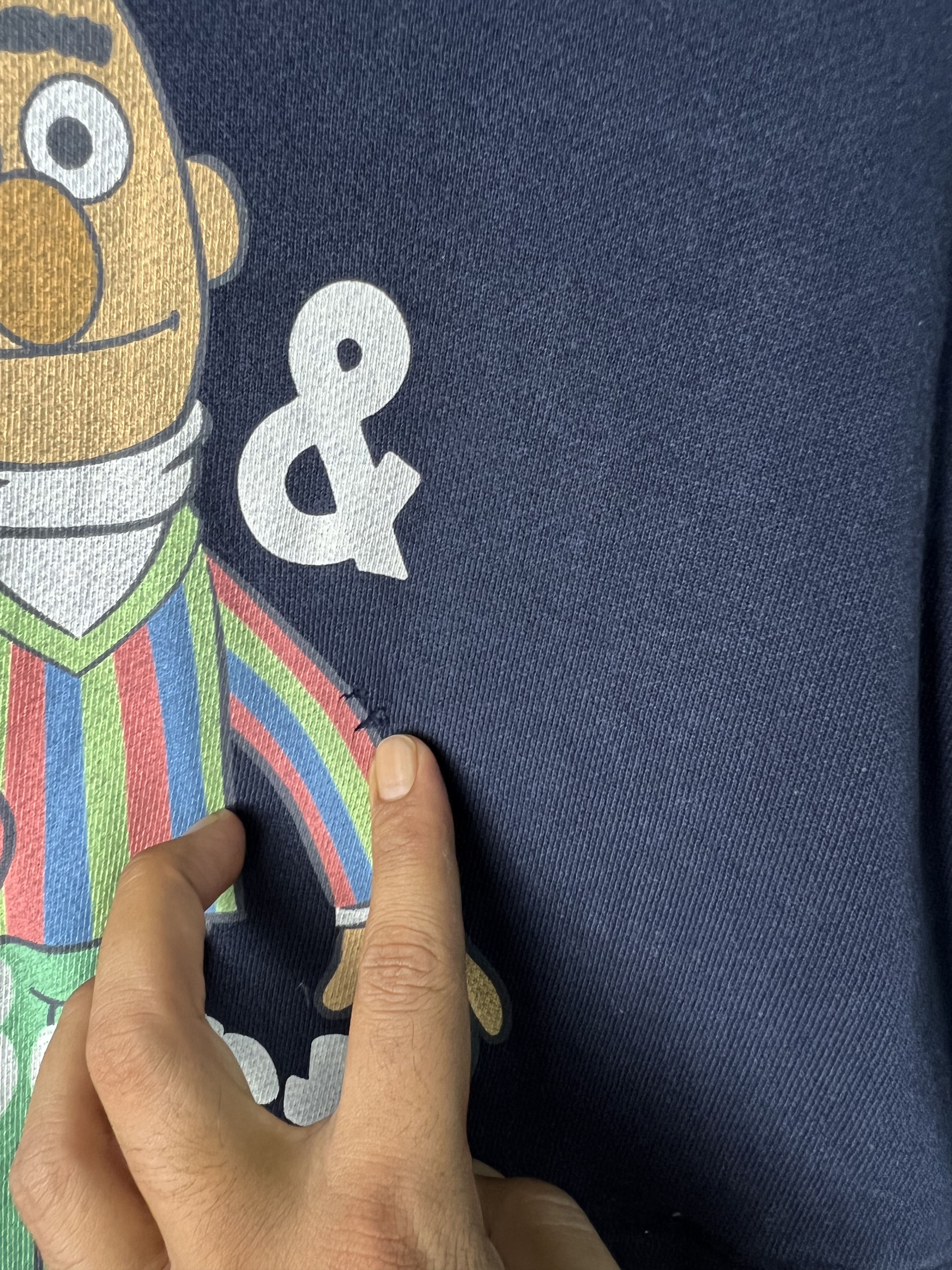 Cartoon Network × Uniqlo 🔥Distressed Ernie & Bert Hoodies Size US M / EU 48-50 / 2 - 8 Thumbnail