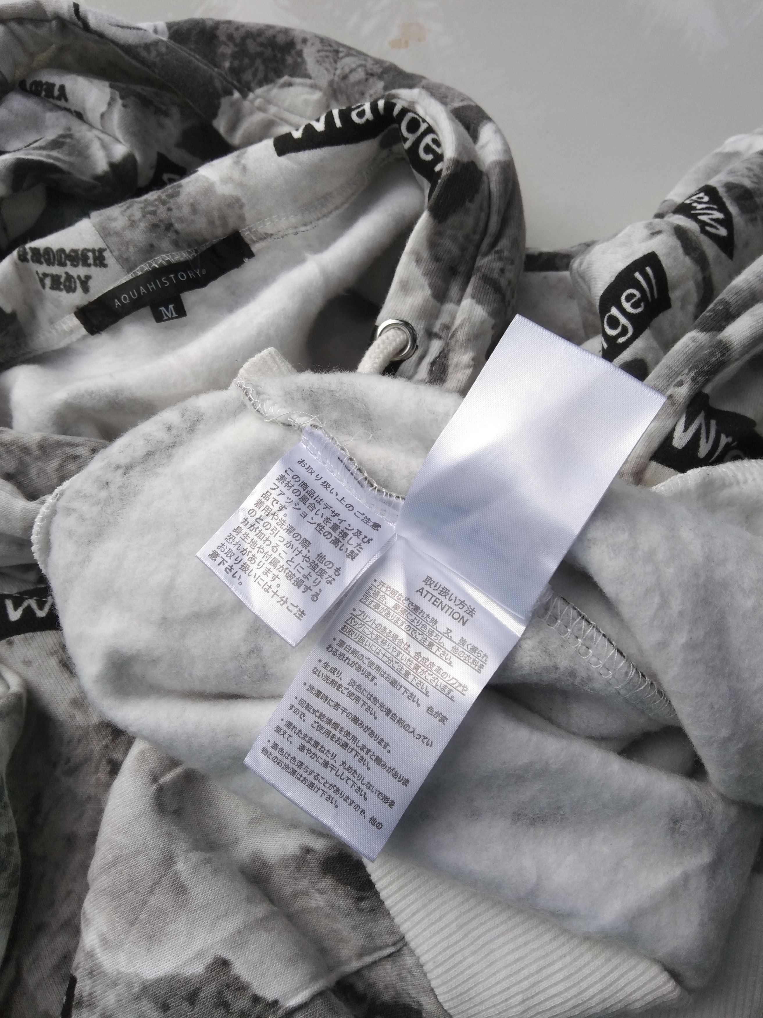 Japanese Brand AQUA HISTORY MEN'S HOODIE ALL OVER PRINT Size US M / EU 48-50 / 2 - 9 Thumbnail