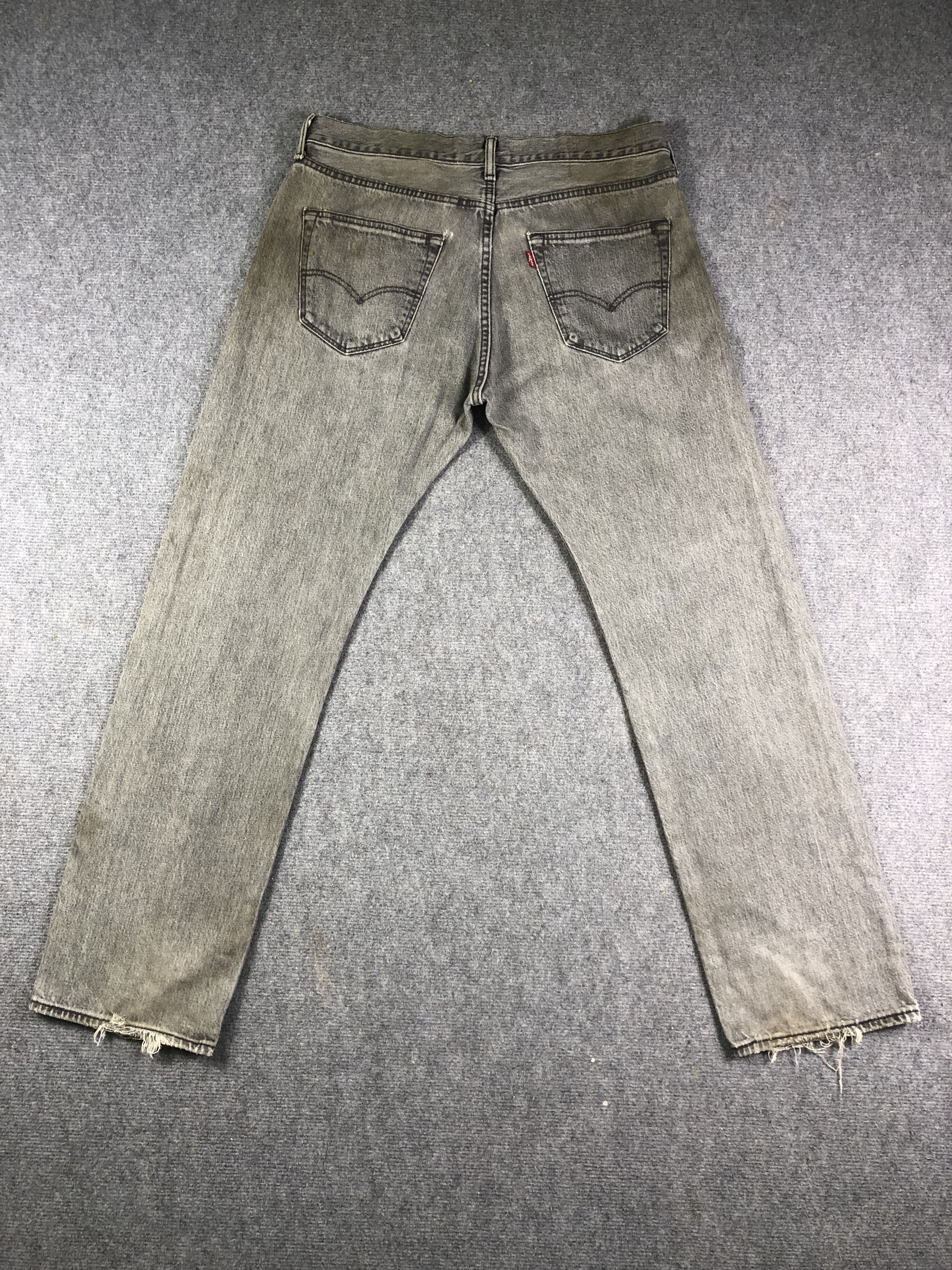 Levi's Wash Black Levis 501 Denim Jeans Size US 36 / EU 52 - 17 Thumbnail