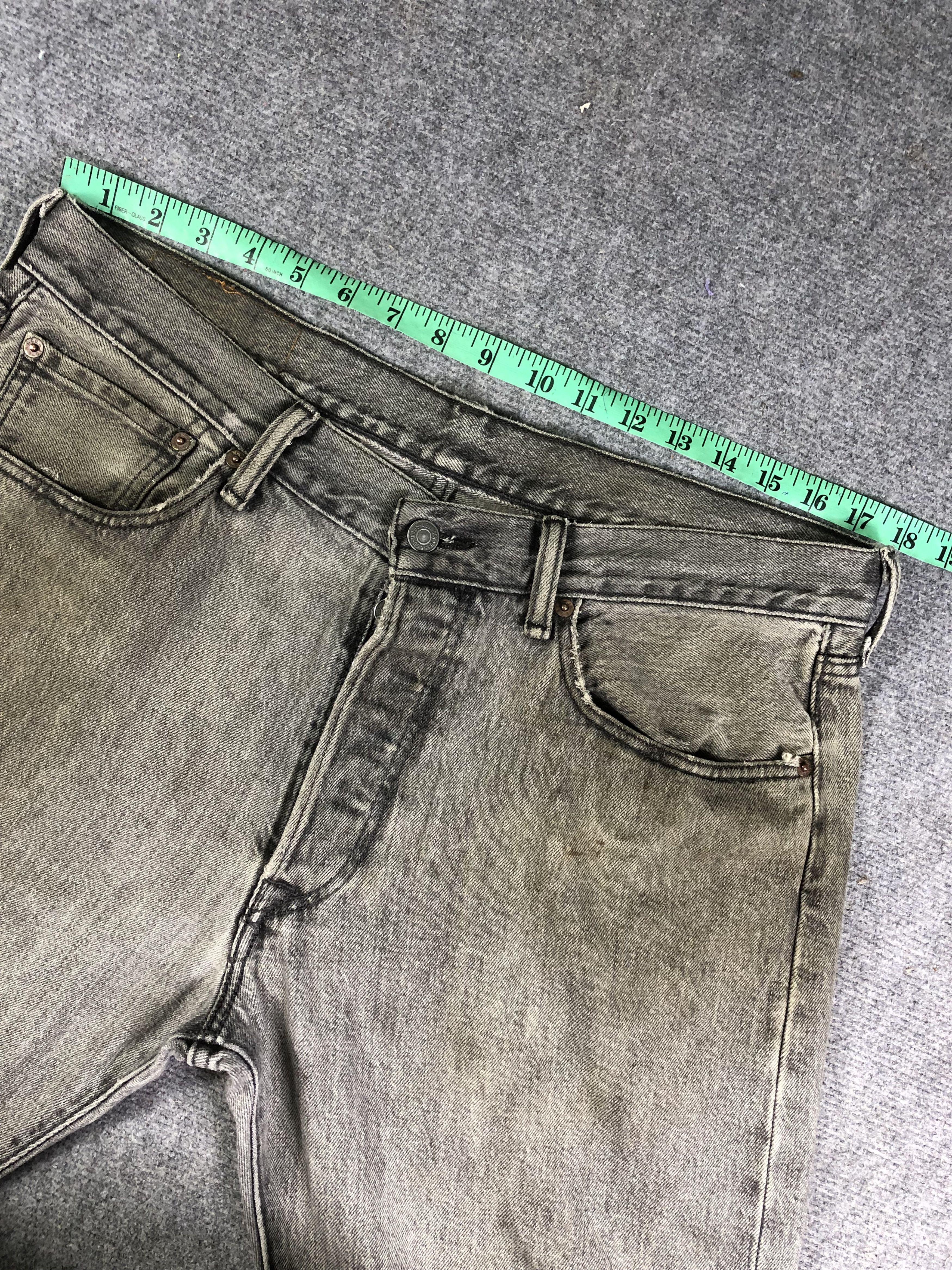 Levi's Wash Black Levis 501 Denim Jeans Size US 36 / EU 52 - 9 Thumbnail