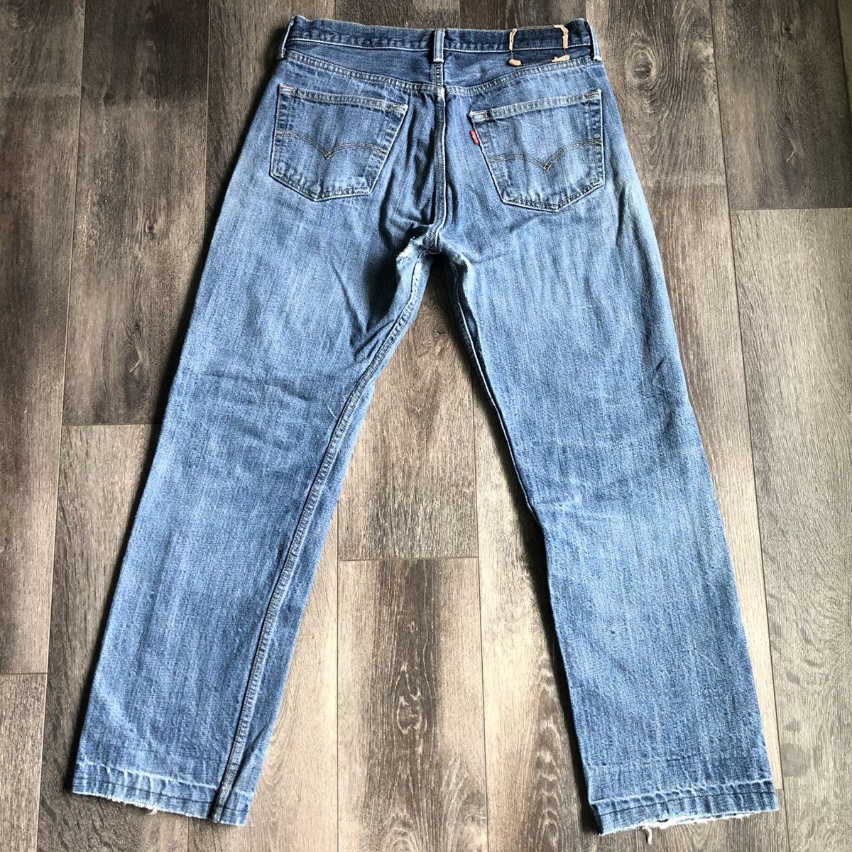 Levi's Vintage Levi’s 501 Buttonfly Distressed Denim Jeans 32x30 Size US 32 / EU 48 - 1 Thumbnail