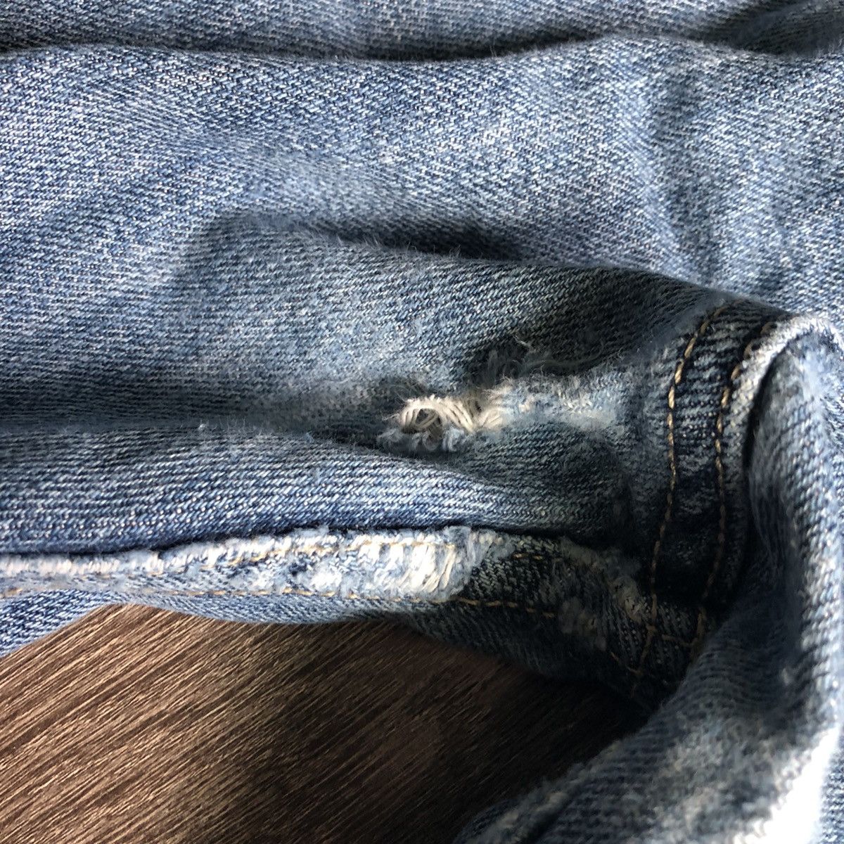 Levi's Vintage Levi’s 501 Buttonfly Distressed Denim Jeans 32x30 Size US 32 / EU 48 - 12 Thumbnail