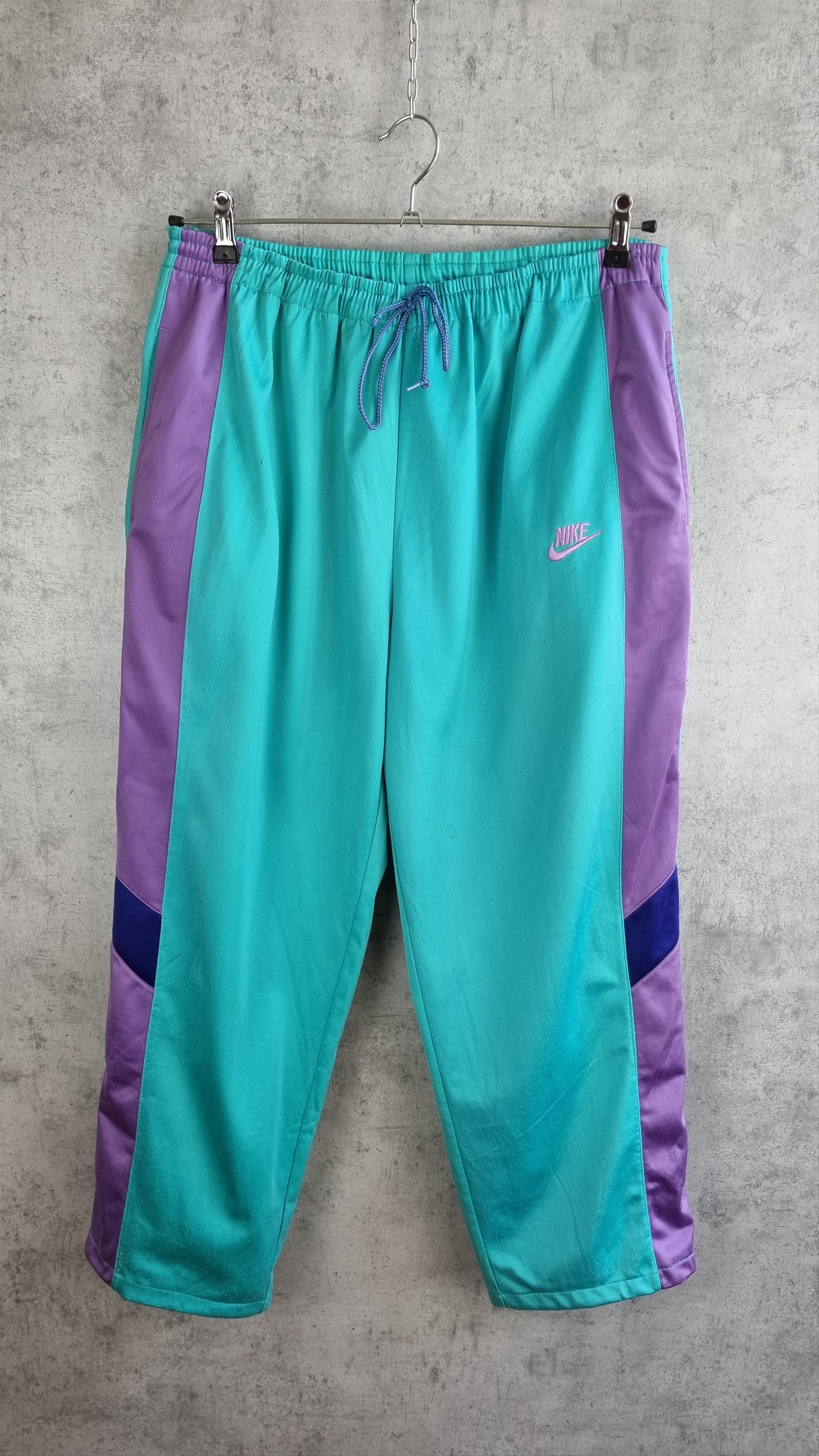 Nike × Vintage Rare 80s NIKE Gray Tag Joggers Track Pants Size US 33 - 12 Thumbnail