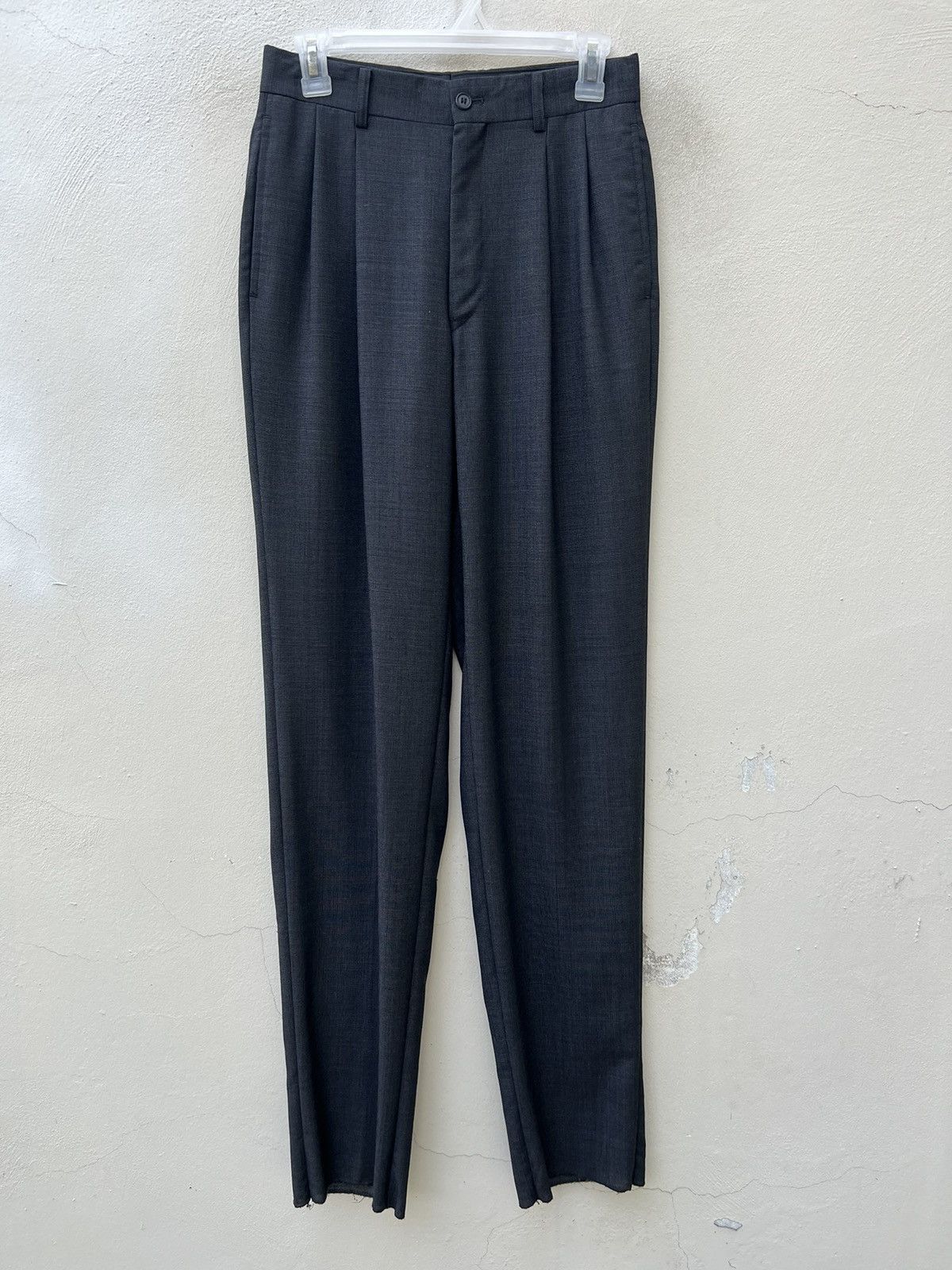 Vintage Vintage 90s Yohji Yamamoto AAR Durban Long Leg Wool Trouser Size US 28 / EU 44 - 6 Thumbnail