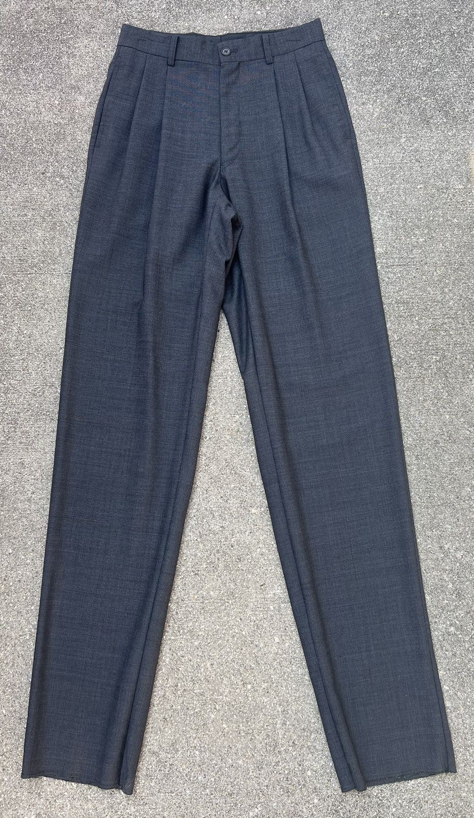 Vintage Vintage 90s Yohji Yamamoto AAR Durban Long Leg Wool Trouser Size US 28 / EU 44 - 1 Thumbnail