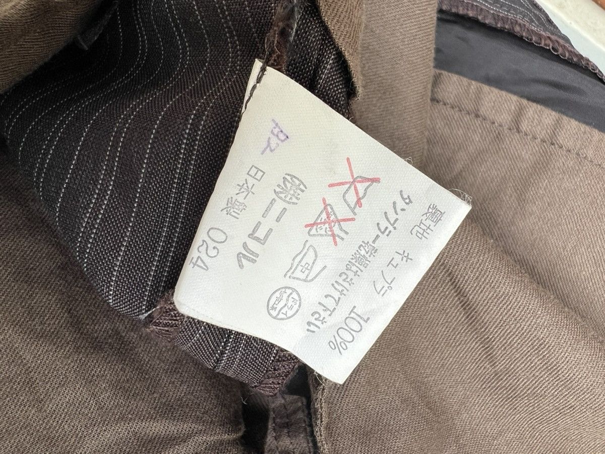 Matsuda Vintage 90s Nicole Yukio Kobayashi Stripe Brown Trouser Pant Size US 29 - 21 Thumbnail