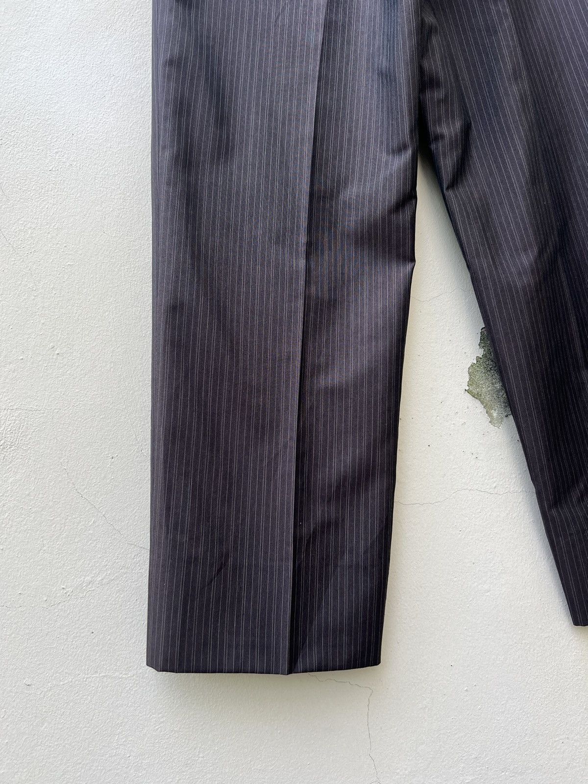 Matsuda Vintage 90s Nicole Yukio Kobayashi Stripe Brown Trouser Pant Size US 29 - 14 Thumbnail