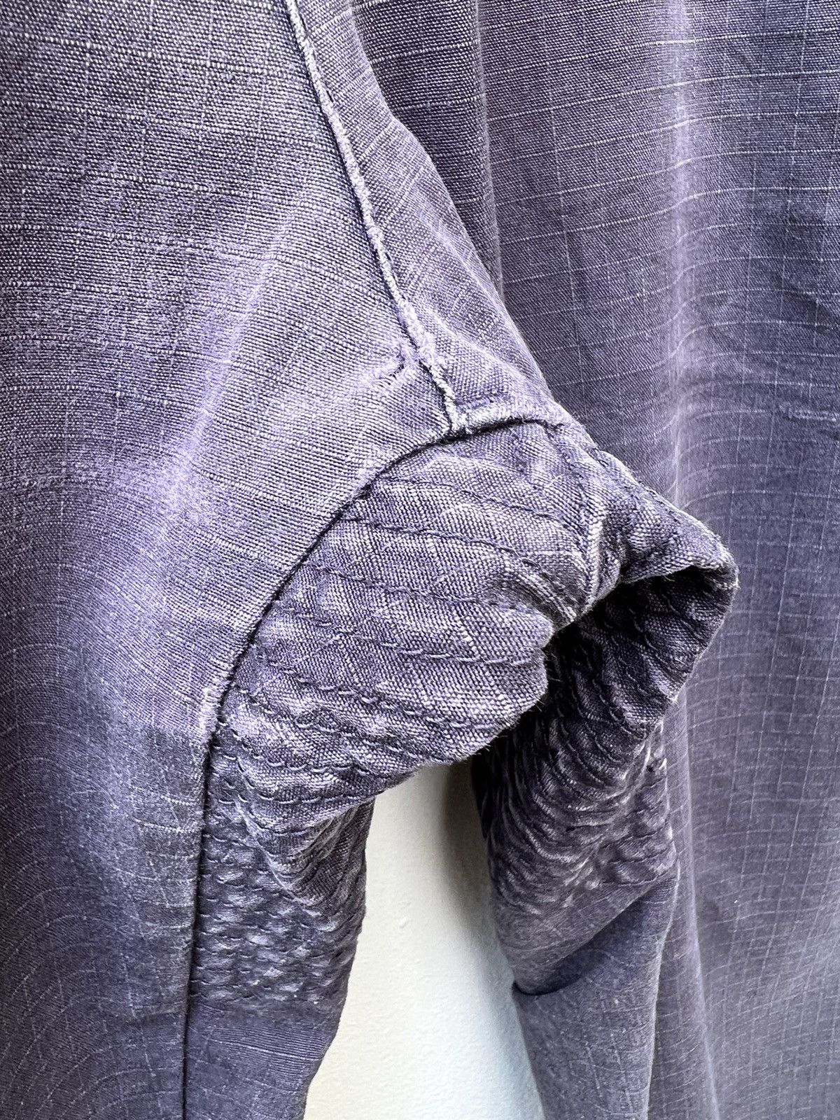 Snow Peak Snow Peak Distress Sun Faded Ripstop Cargo Trouser Pant Size US 32 / EU 48 - 8 Thumbnail