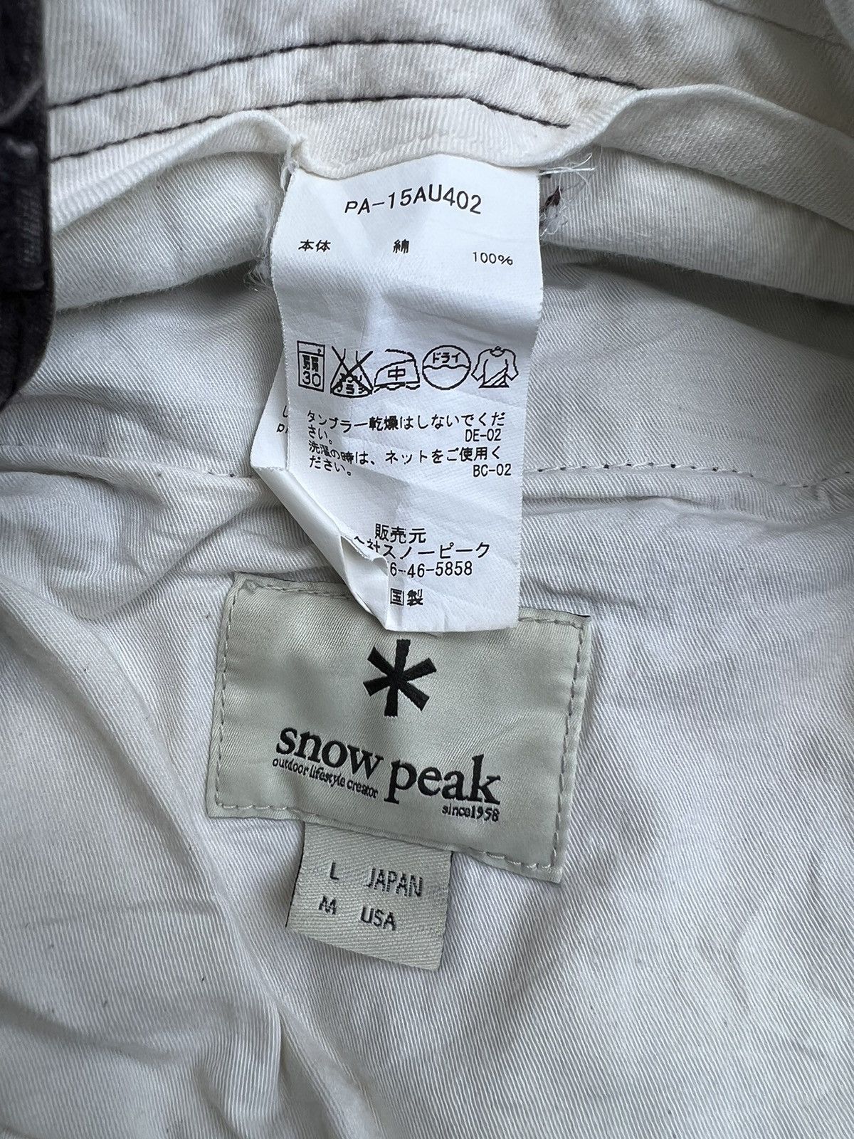 Snow Peak Snow Peak Distress Sun Faded Ripstop Cargo Trouser Pant Size US 32 / EU 48 - 24 Thumbnail
