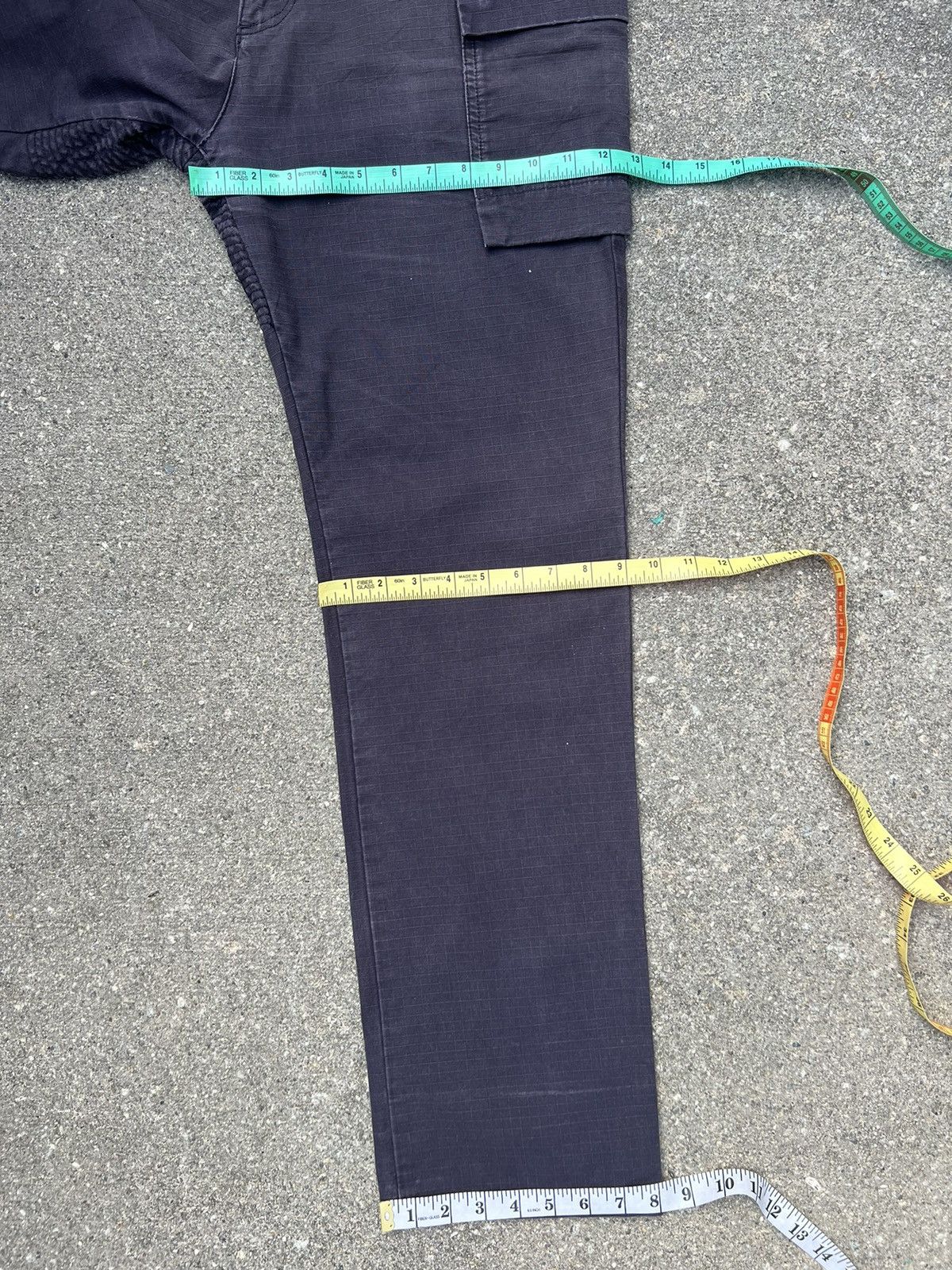 Snow Peak Snow Peak Distress Sun Faded Ripstop Cargo Trouser Pant Size US 32 / EU 48 - 3 Thumbnail