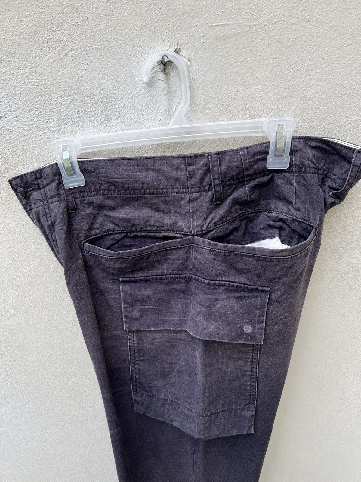 Snow Peak Snow Peak Distress Sun Faded Ripstop Cargo Trouser Pant Size US 32 / EU 48 - 21 Thumbnail