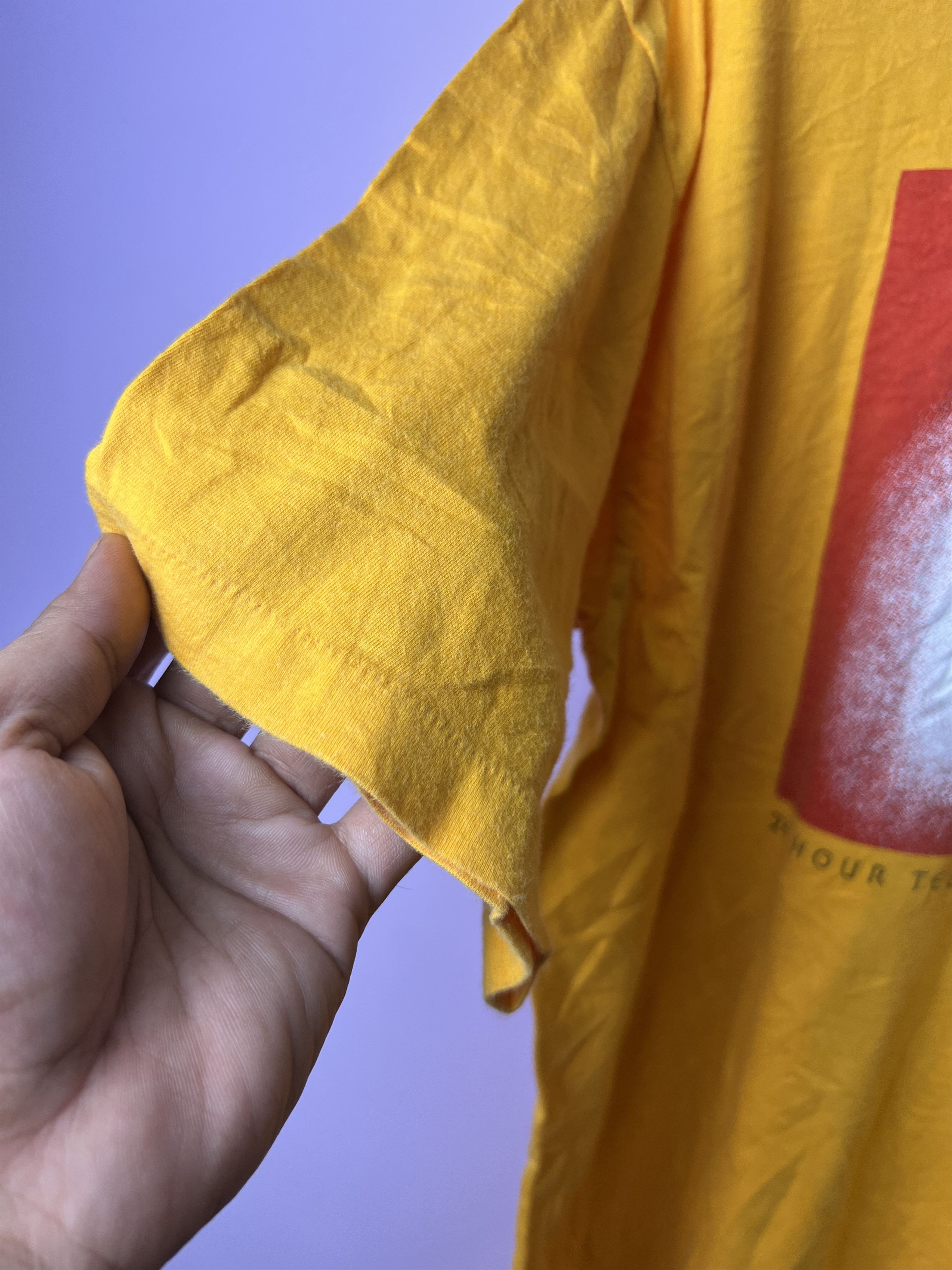 Japanese Brand 🔥Vintage Single Stitch Orange 24hr Television Tees Size US S / EU 44-46 / 1 - 8 Thumbnail