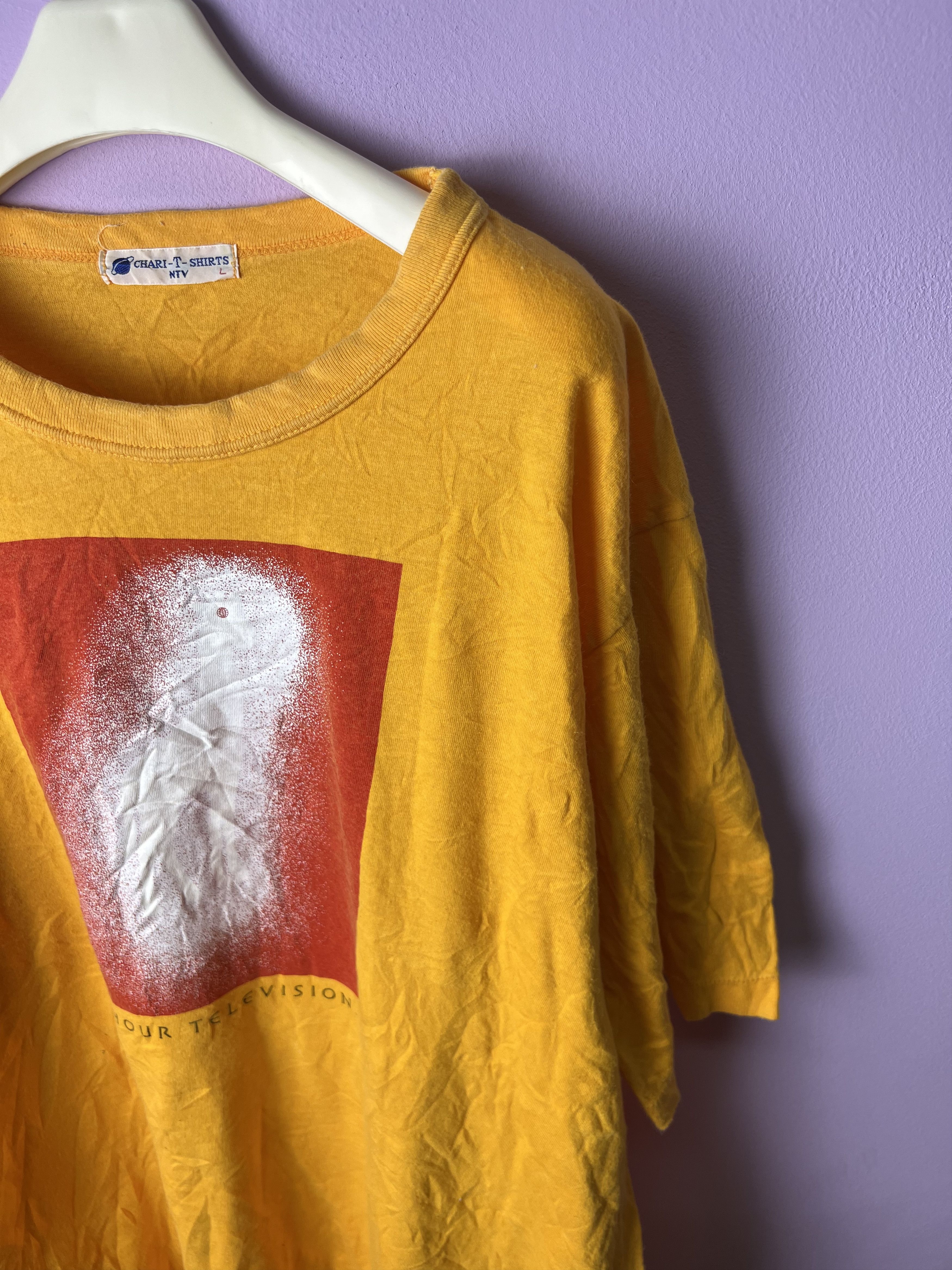 Japanese Brand 🔥Vintage Single Stitch Orange 24hr Television Tees Size US S / EU 44-46 / 1 - 4 Thumbnail