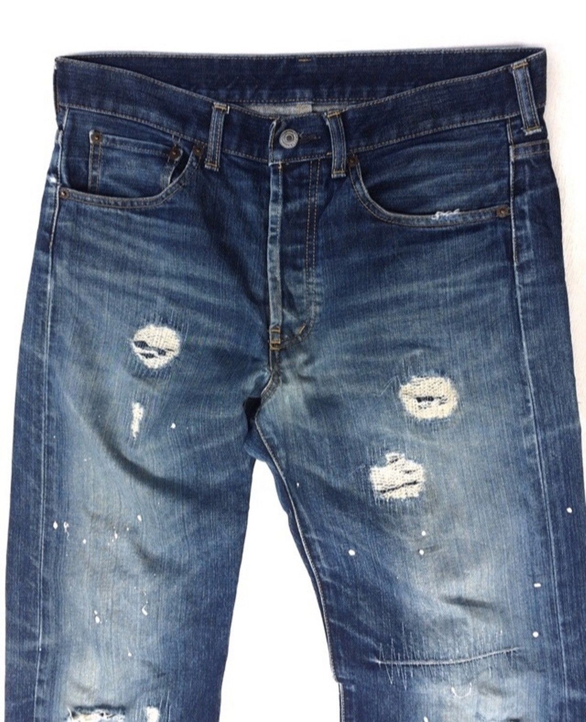 Takeo Kikuchi Takeo kikuchi Japan Distressed Denim Pant Size US 33 - 2 Thumbnail