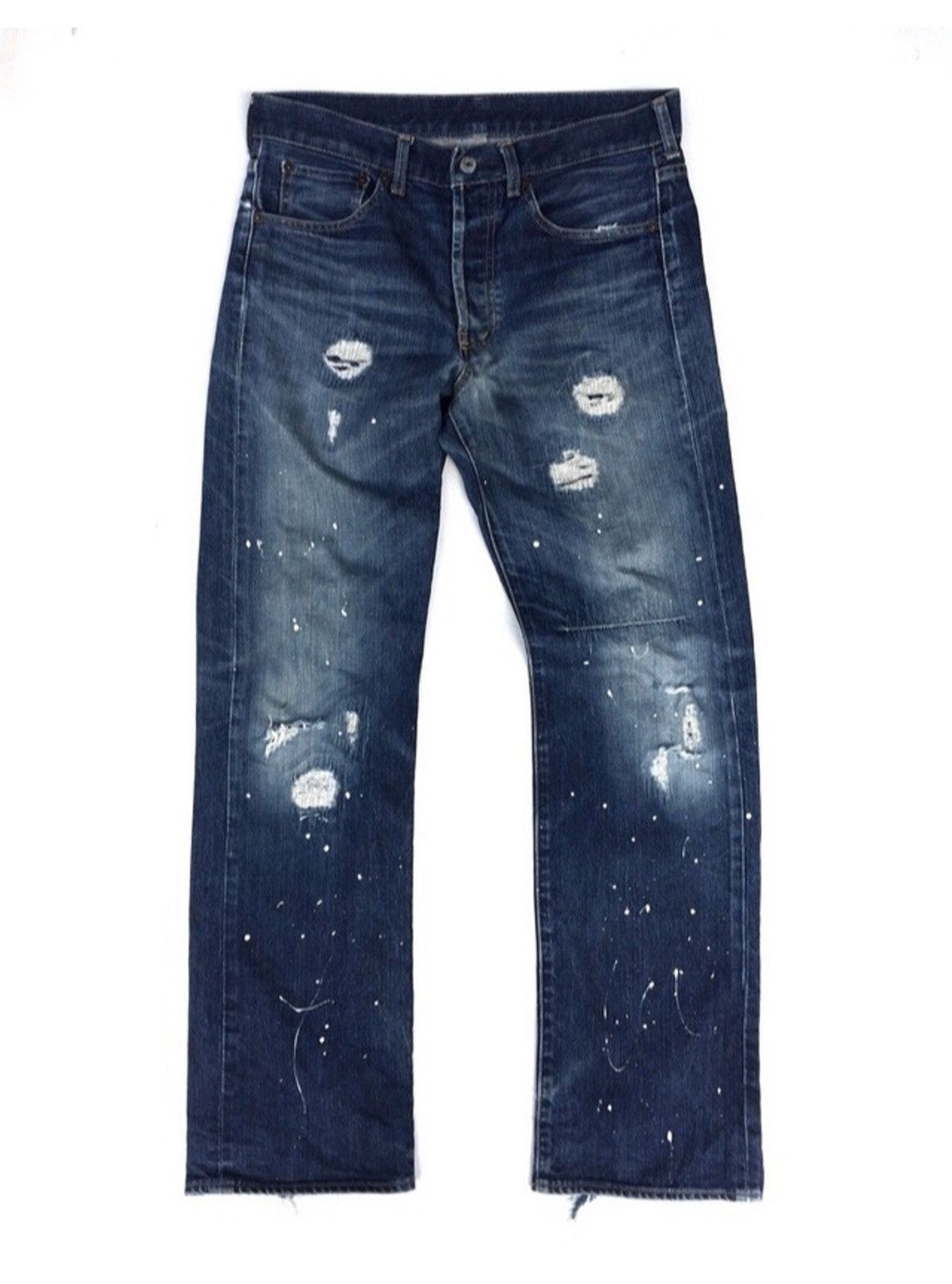 Takeo Kikuchi Takeo kikuchi Japan Distressed Denim Pant Size US 33 - 1 Thumbnail