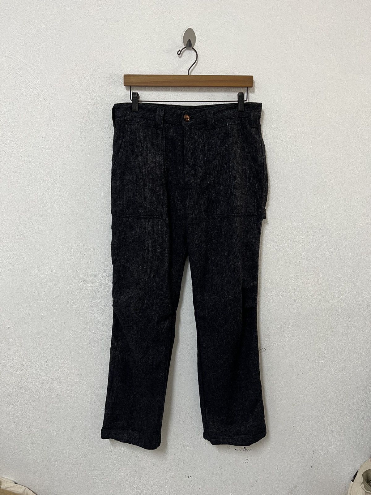 Japanese Brand Rageblue Carpenter Wool Pant Size US 32 / EU 48 - 2 Thumbnail