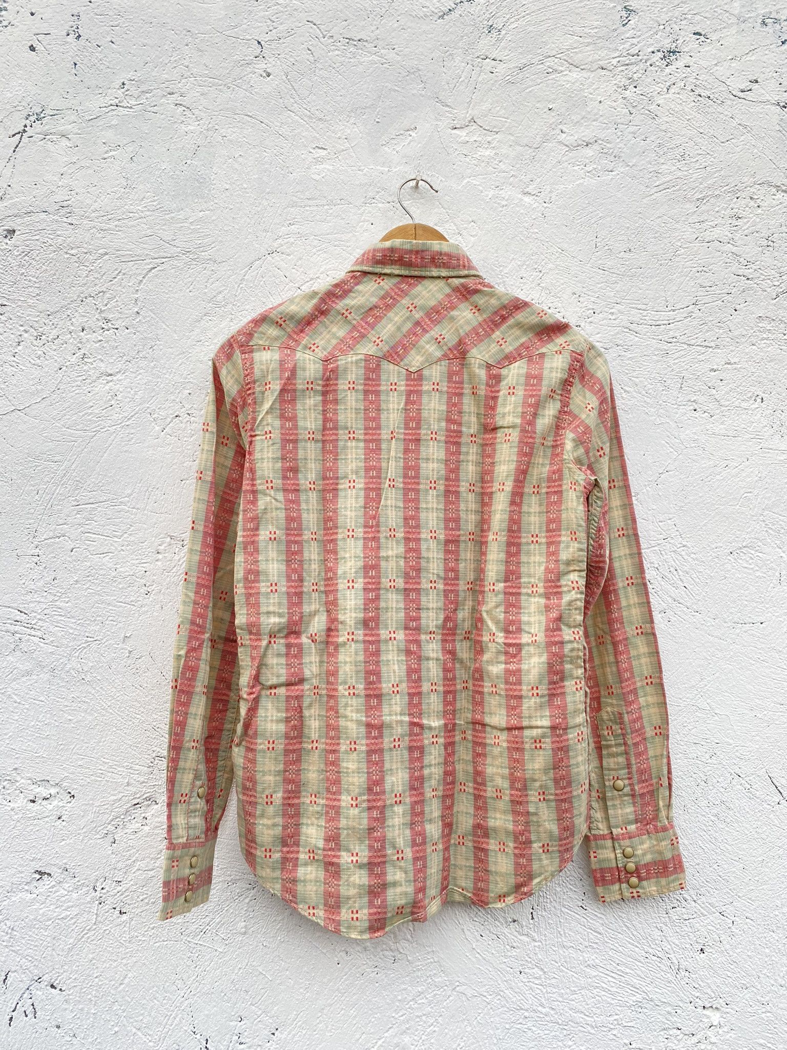 RRL Ralph Lauren Western Flannel Polo Size US M / EU 48-50 / 2 - 2 Thumbnail