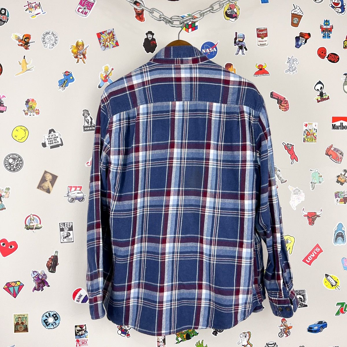 Flannel × Vintage Vintage Travis Scott Kanye Style Quilted Flannel Size US XL / EU 56 / 4 - 5 Thumbnail