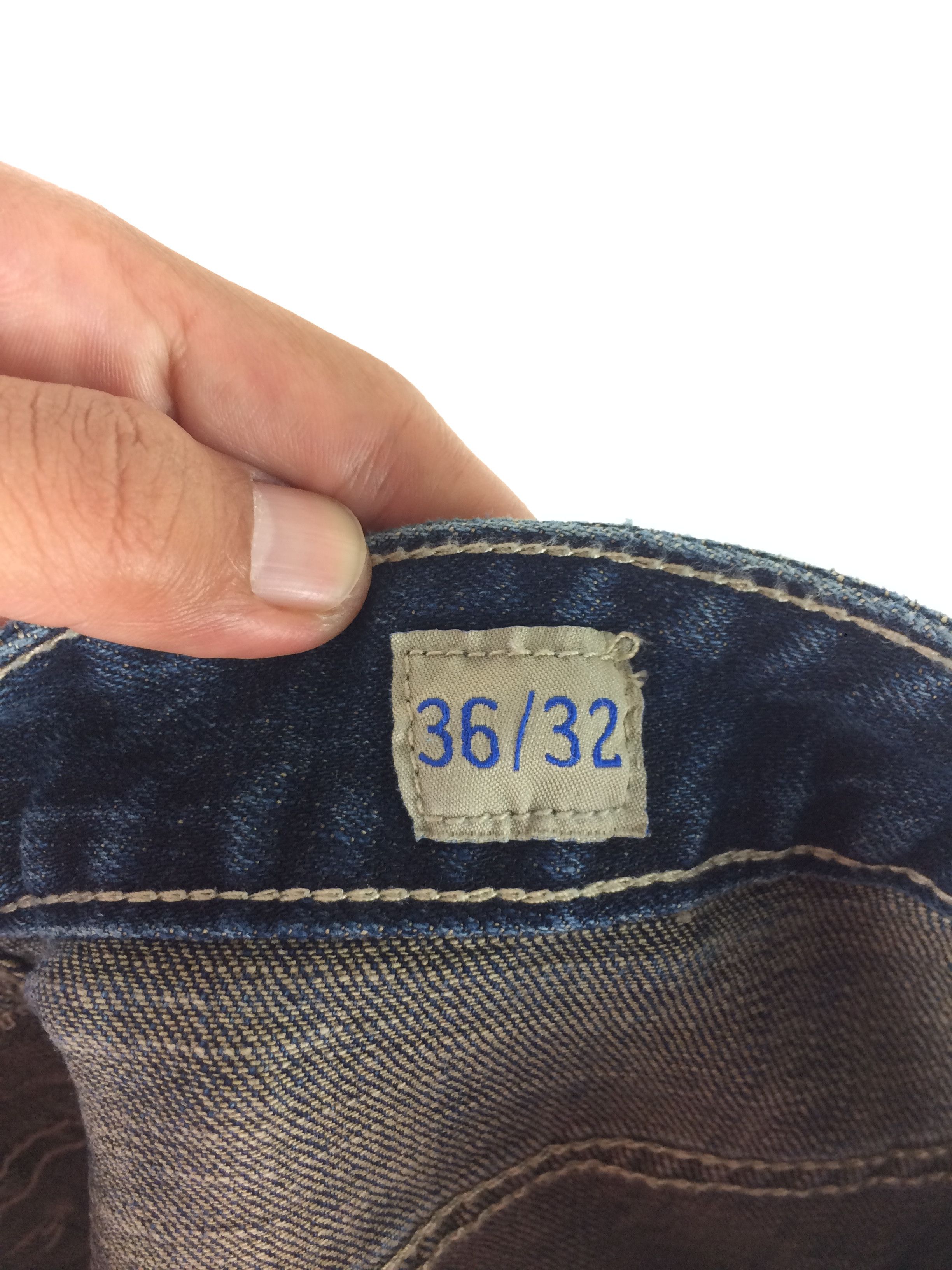 Japanese Brand × Smoke Rise Smoke Rise Japanese Brand Patchwork Distressed Denim Size US 35 - 19 Thumbnail