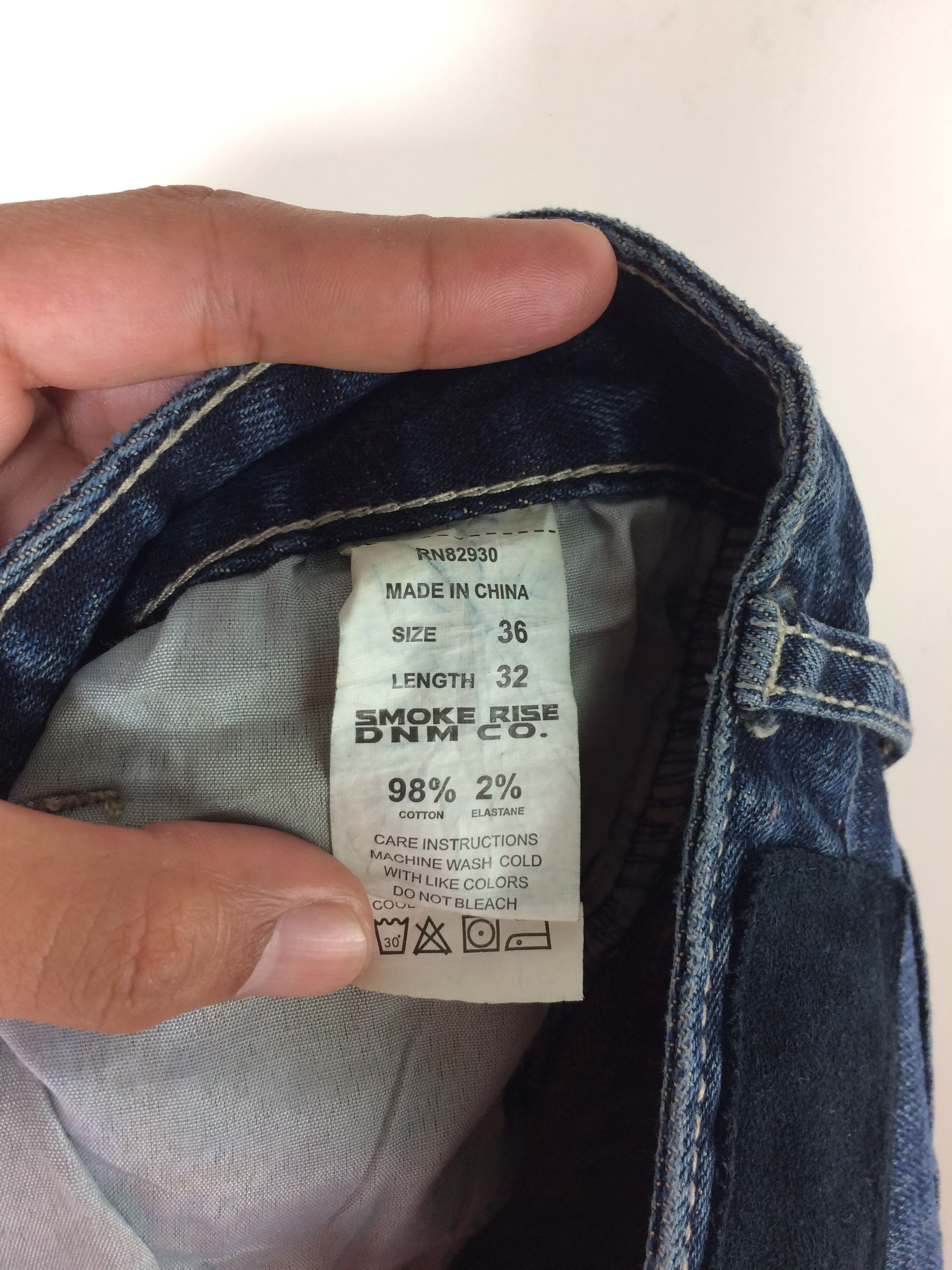 Japanese Brand × Smoke Rise Smoke Rise Japanese Brand Patchwork Distressed Denim Size US 35 - 20 Thumbnail