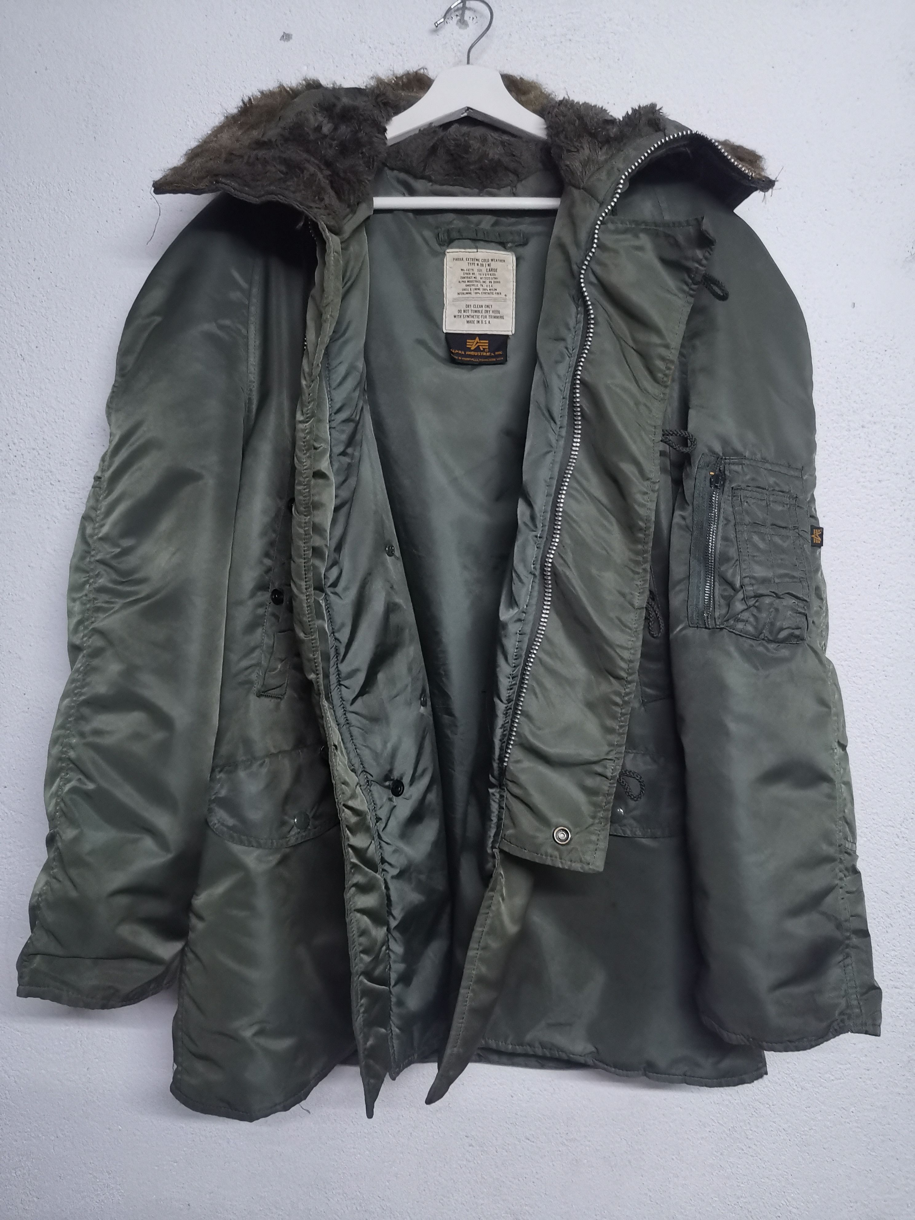 Alpha Industries N-3B Parka Extreme Cold Weather Black, Sage