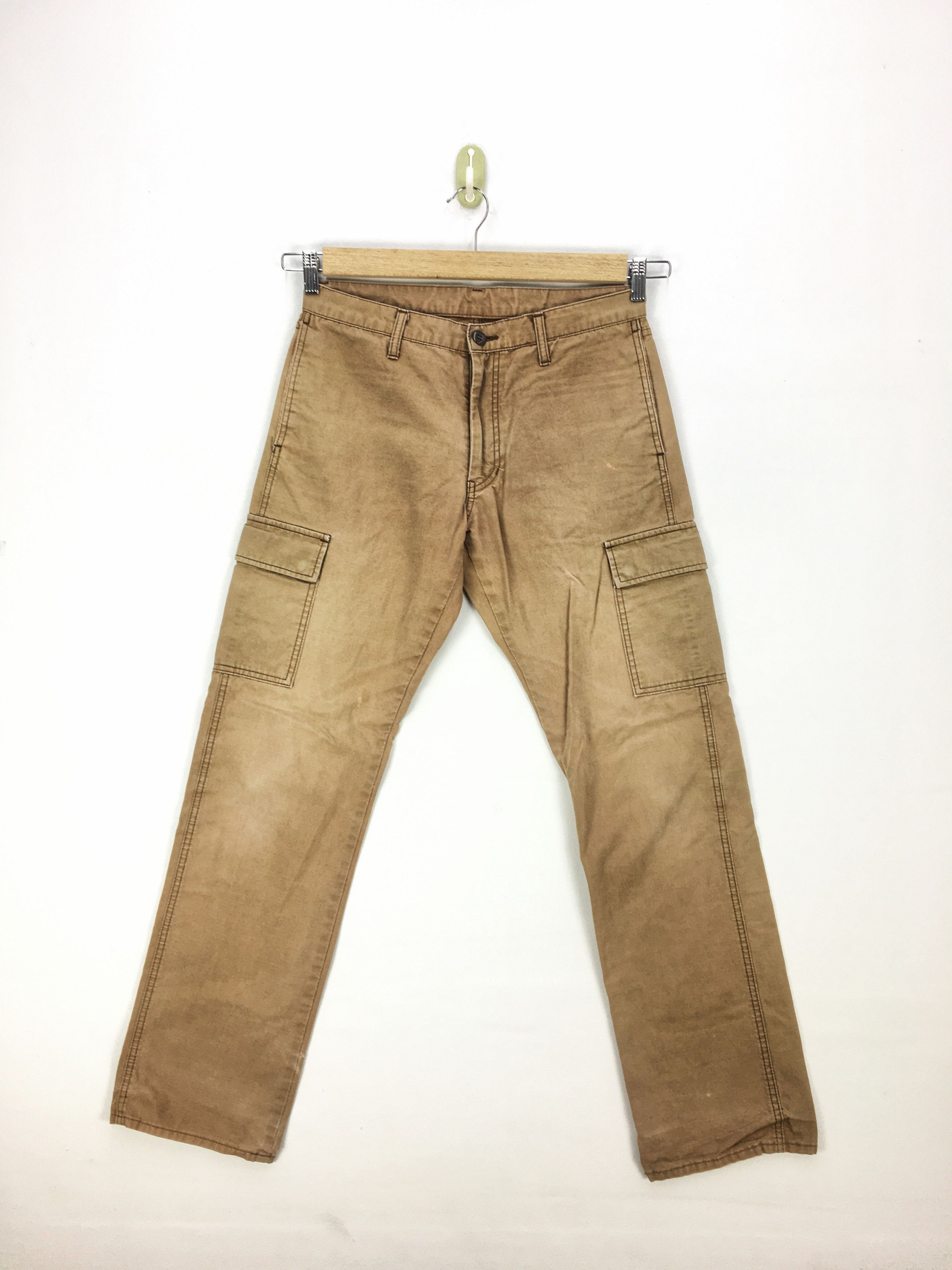 Japanese Brand × Vintage Japanese Cargo Pants Multi Pocket Utility Travis Trouser Size US 30 / EU 46 - 1 Thumbnail
