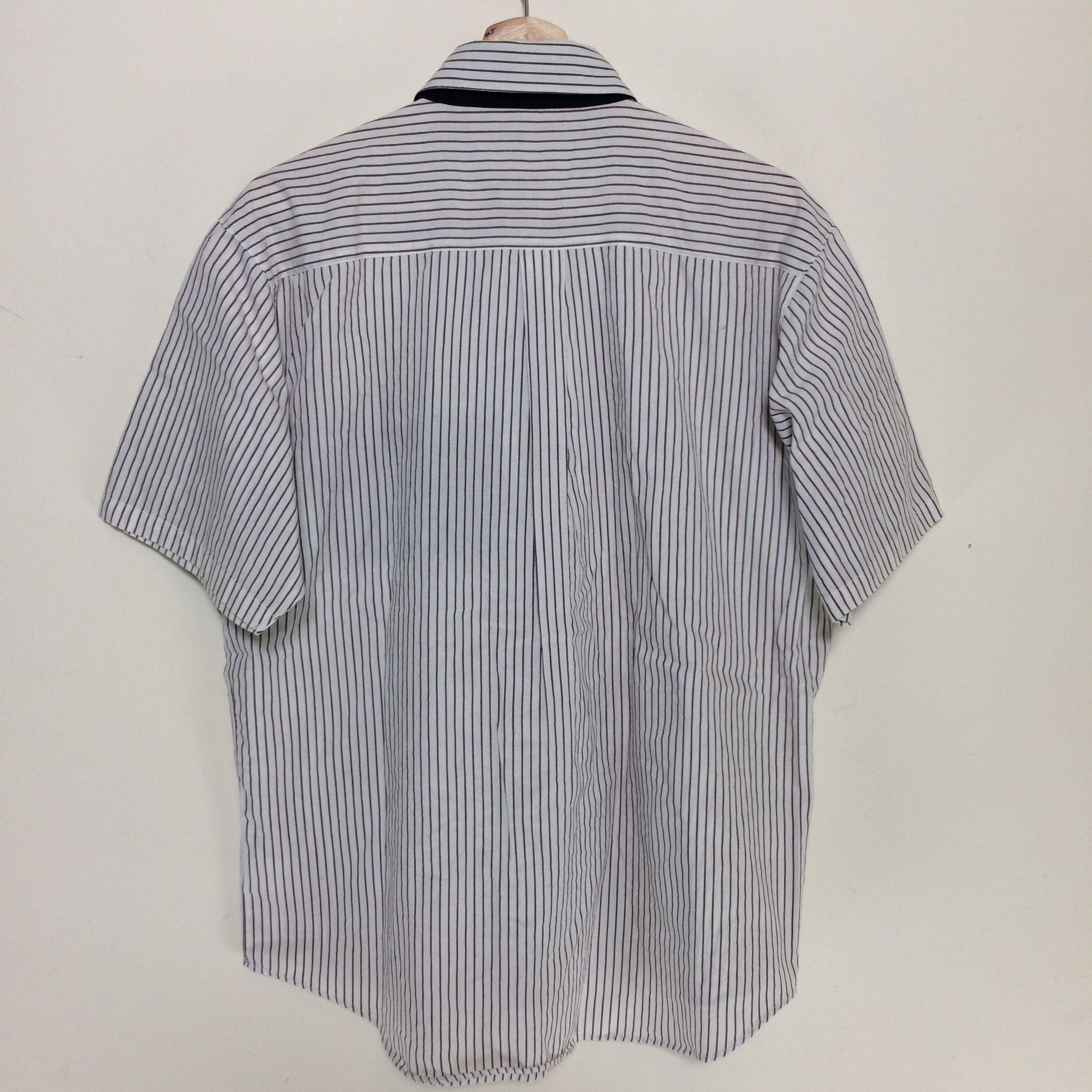 Uniform Wares × Vintage Vintage McDonald's Stripe Button Up Uniform Shirt Size US L / EU 52-54 / 3 - 6 Thumbnail