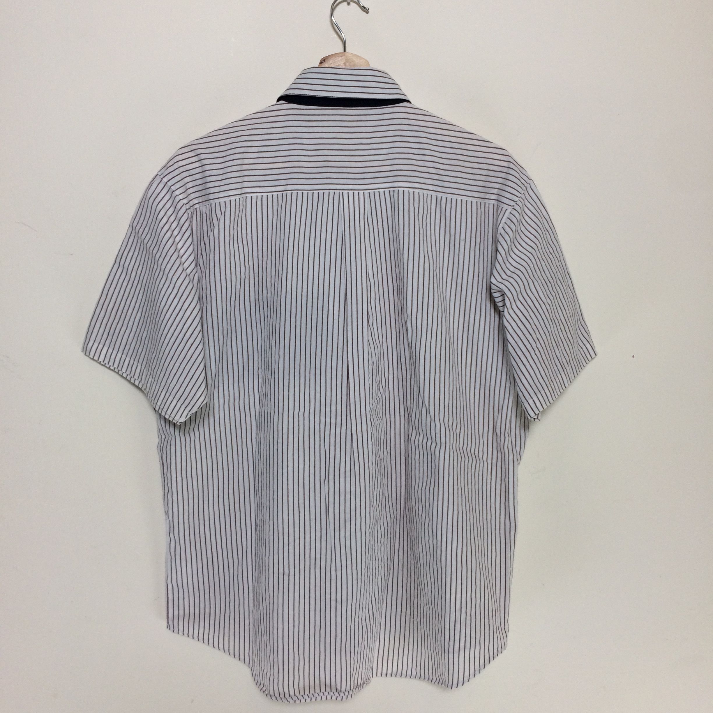 Uniform Wares × Vintage Vintage McDonald's Stripe Button Up Uniform Shirt Size US L / EU 52-54 / 3 - 5 Thumbnail