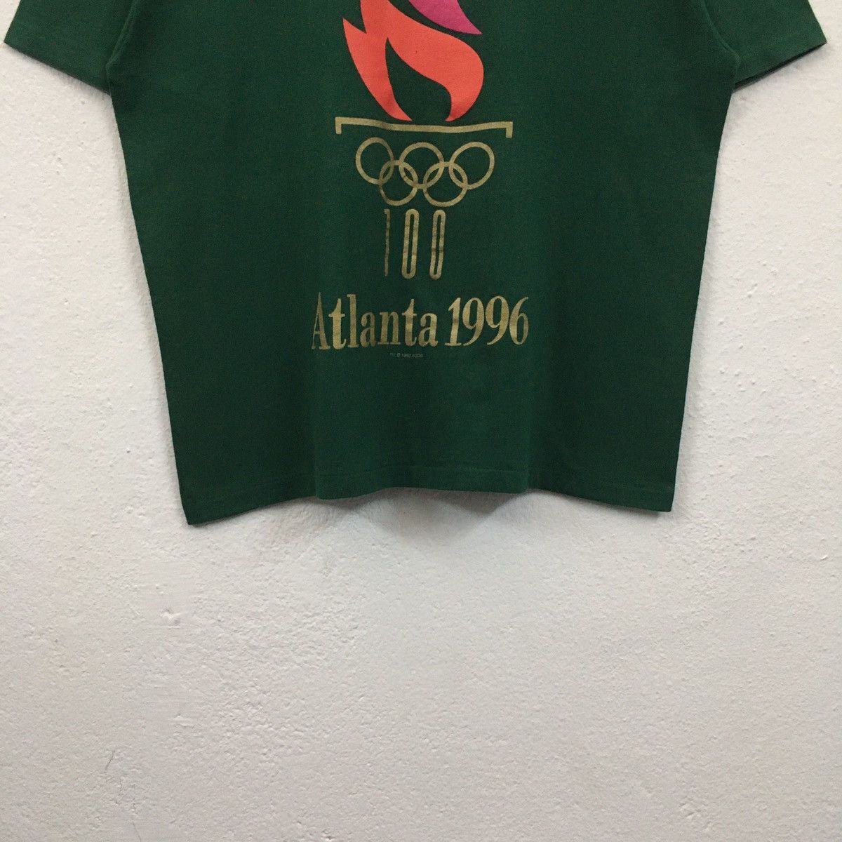 USA Olympics × Vintage Rare Vintage 1992 Atlanta 1996 Big Printed Tshirt Size US L / EU 52-54 / 3 - 4 Thumbnail