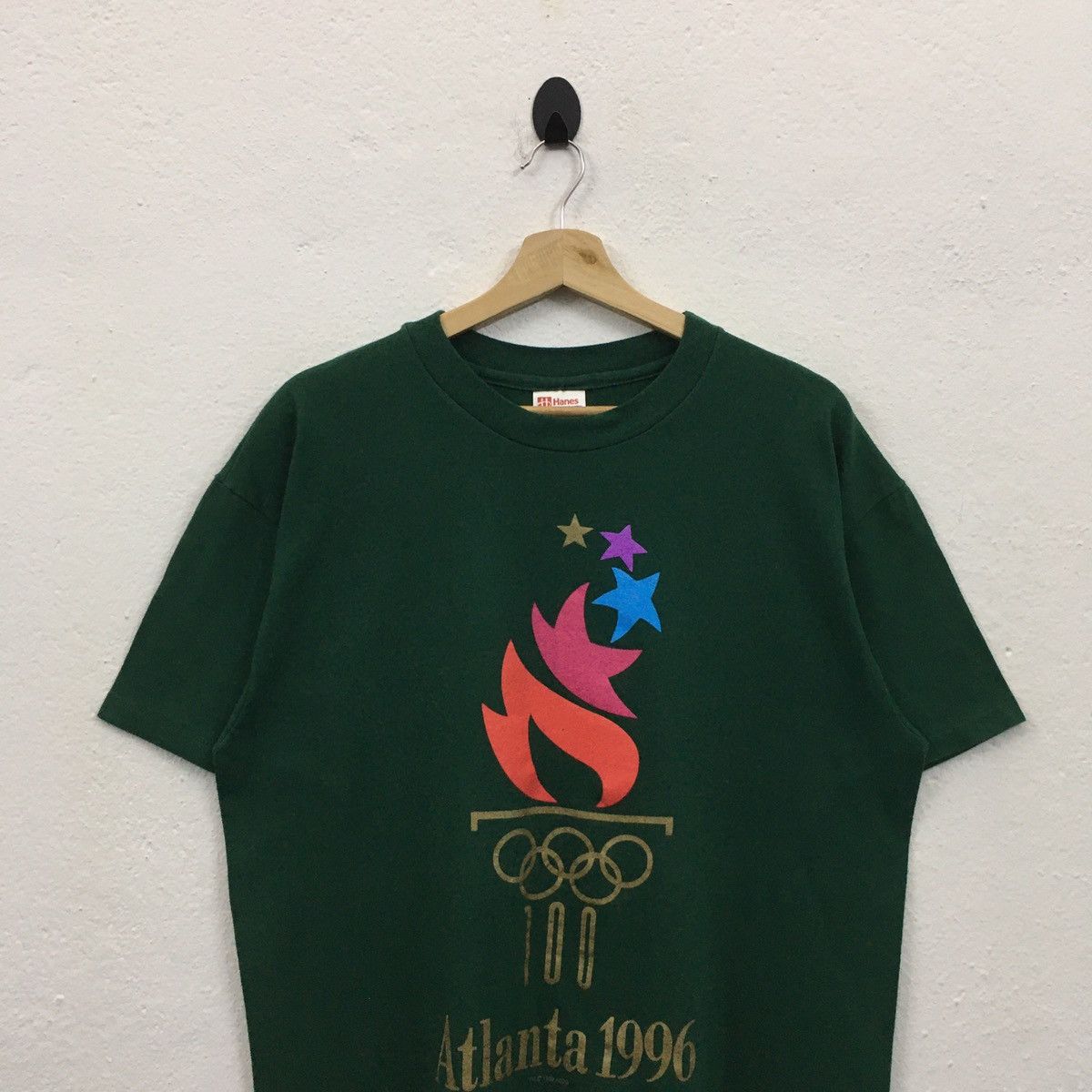USA Olympics × Vintage Rare Vintage 1992 Atlanta 1996 Big Printed Tshirt Size US L / EU 52-54 / 3 - 3 Thumbnail