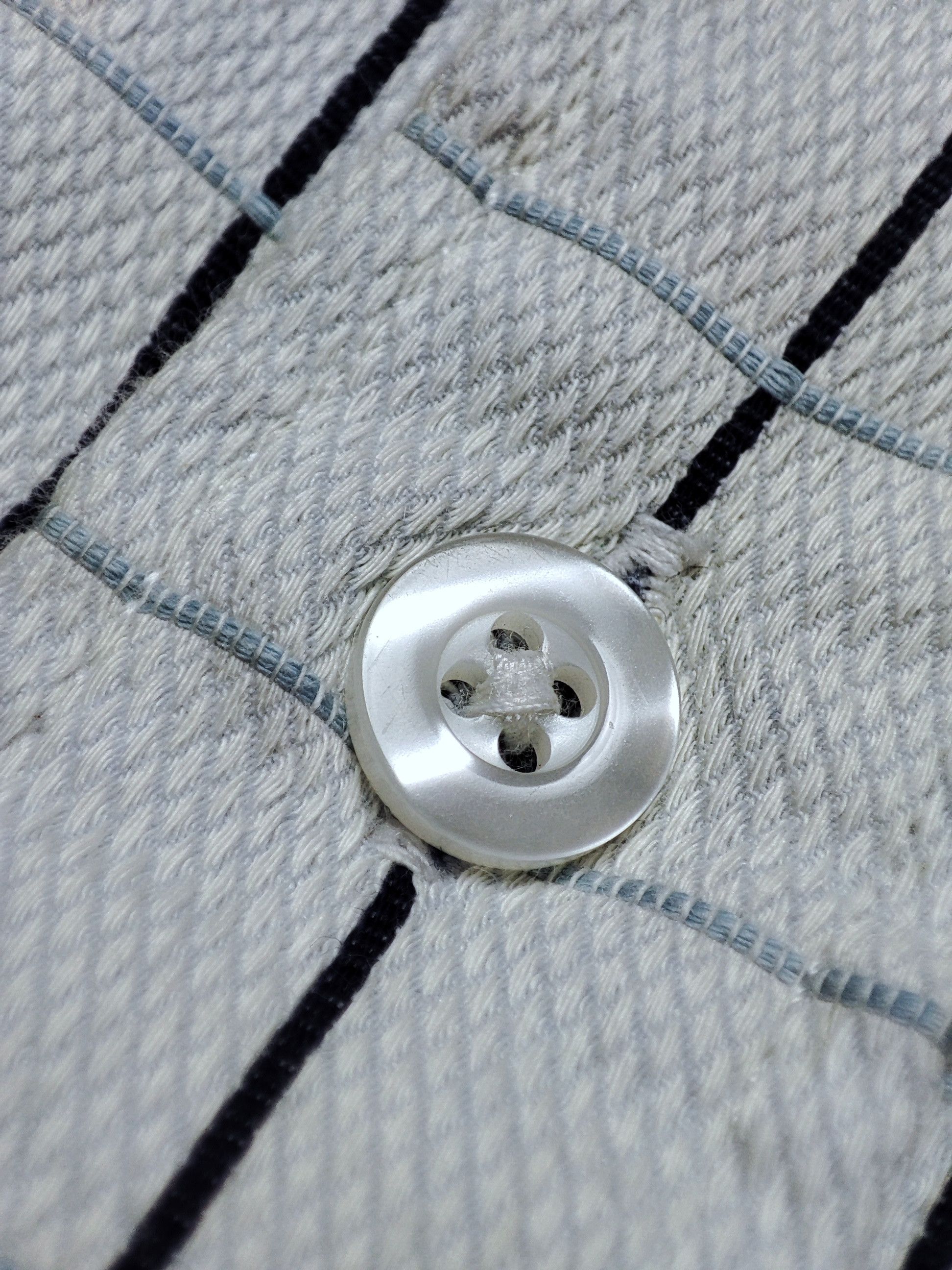 Yves Saint Laurent Vtg YSL Blue cufflinks button shirt Size US XL / EU 56 / 4 - 7 Thumbnail