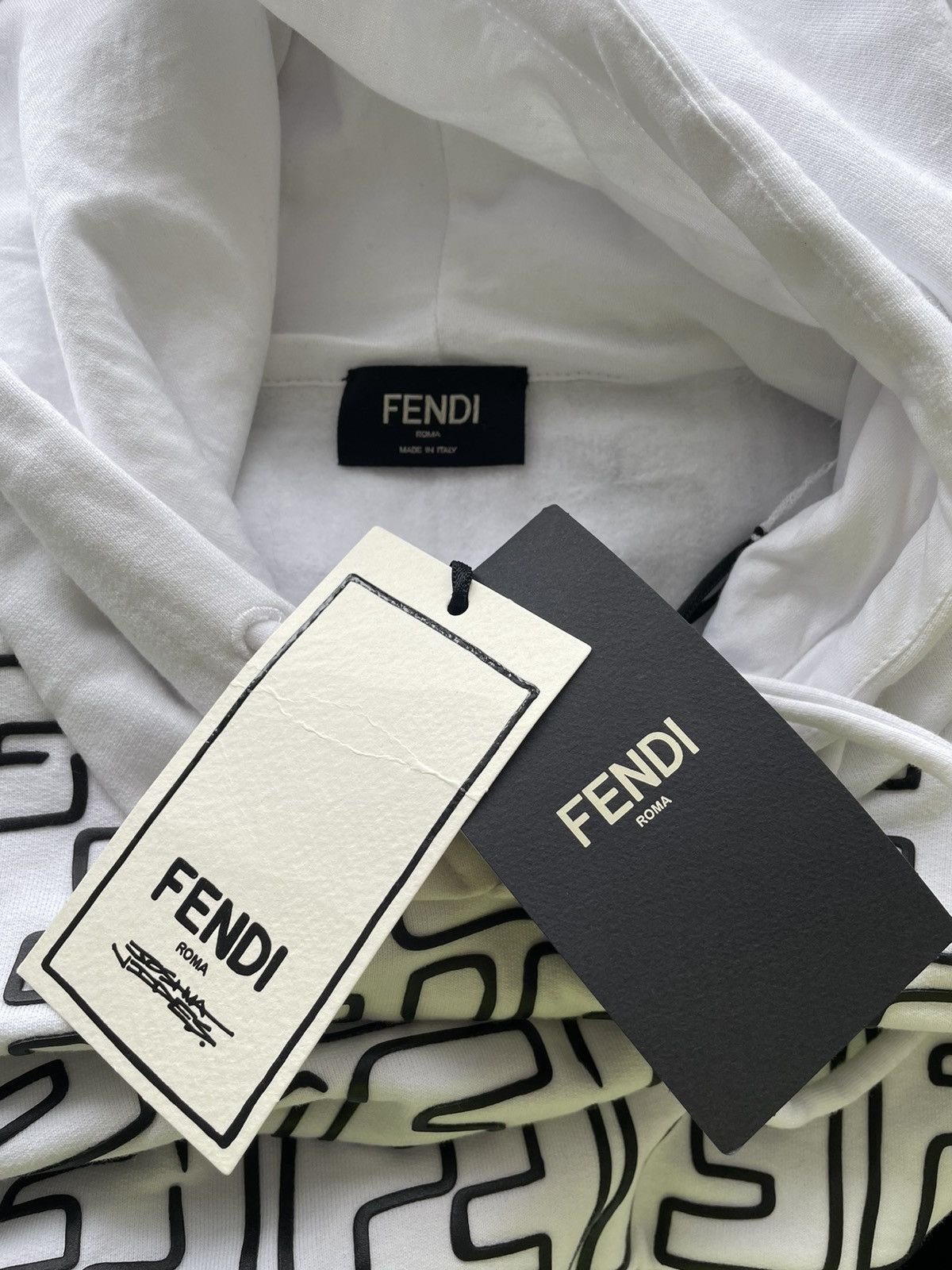 Fendi × Joshua Vides Rare Brand New Super Runway Fendi x Joshua Vides FF Hoodie Size US XL / EU 56 / 4 - 8 Thumbnail