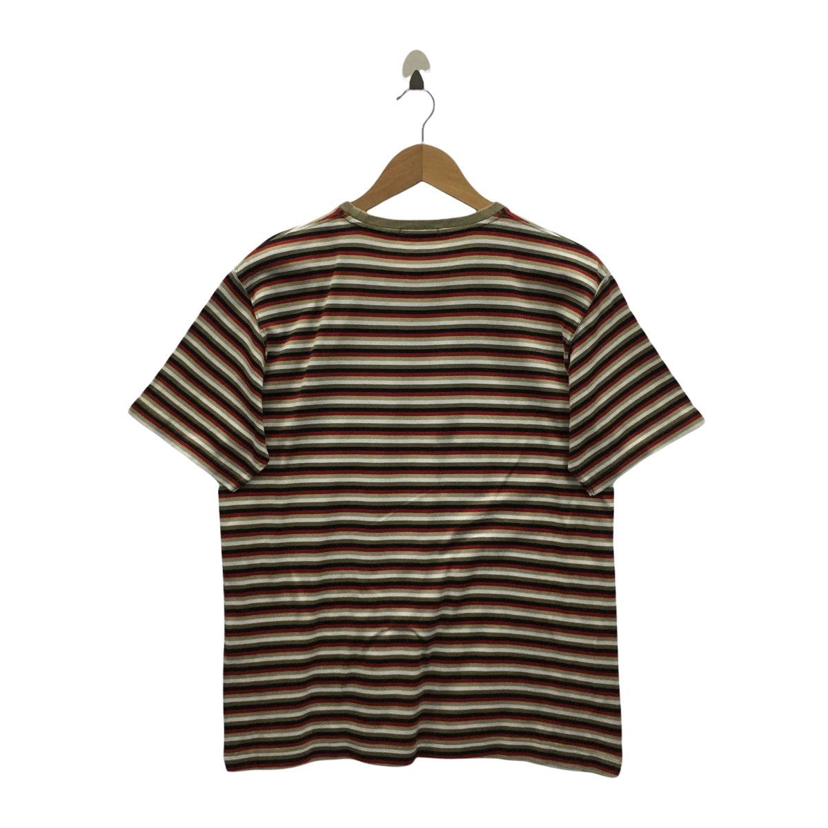 Burberry Rare BURBERRY Striped Small Logo Embroidery Tshirt Size US M / EU 48-50 / 2 - 2 Thumbnail