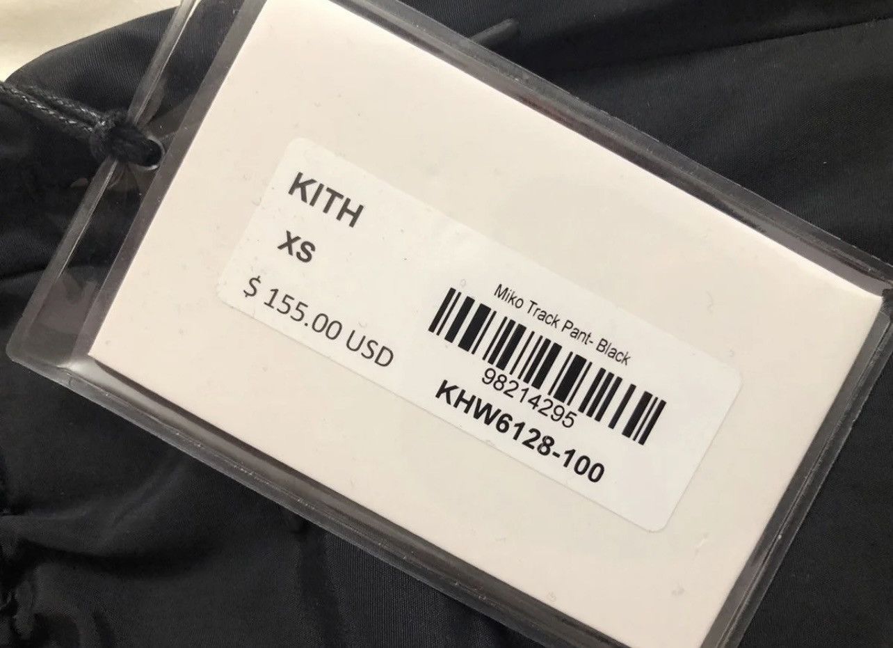 Kith KITH Black Nylon Windbreaker Track Pants Joggers Miko Size 25" / US 0 / IT 36 - 3 Thumbnail