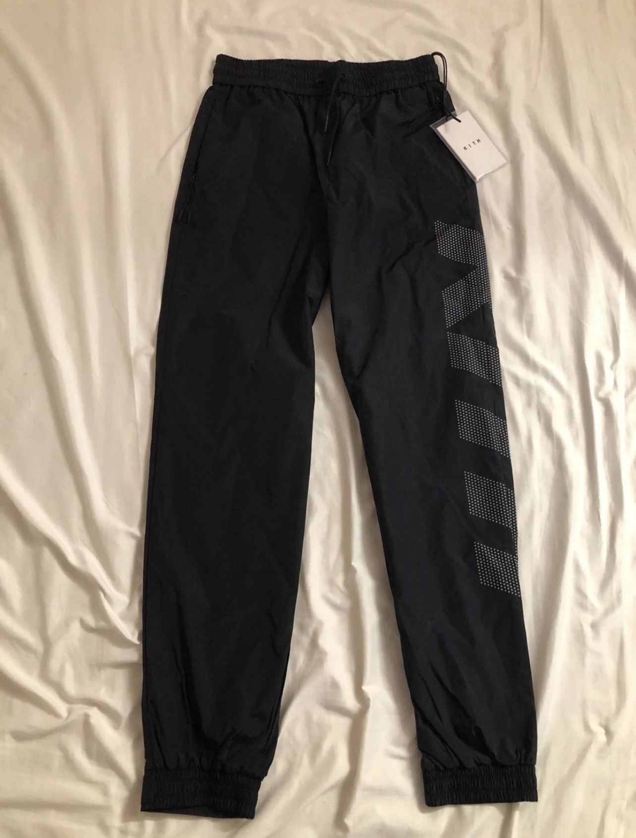 Kith KITH Black Nylon Windbreaker Track Pants Joggers Miko Size 25" / US 0 / IT 36 - 1 Thumbnail