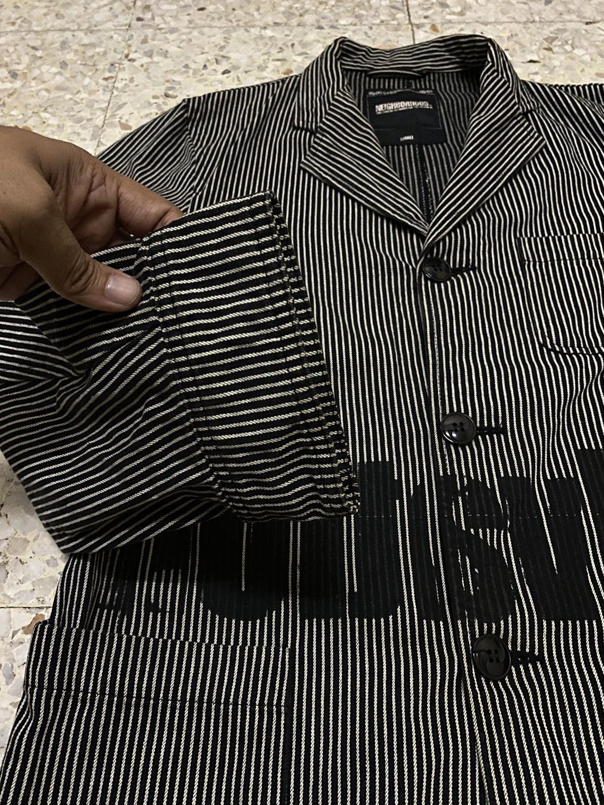 Neighborhood Neighbourhood Hickory Stripe Salvation Suit Jacket Design Size US S / EU 44-46 / 1 - 5 Thumbnail
