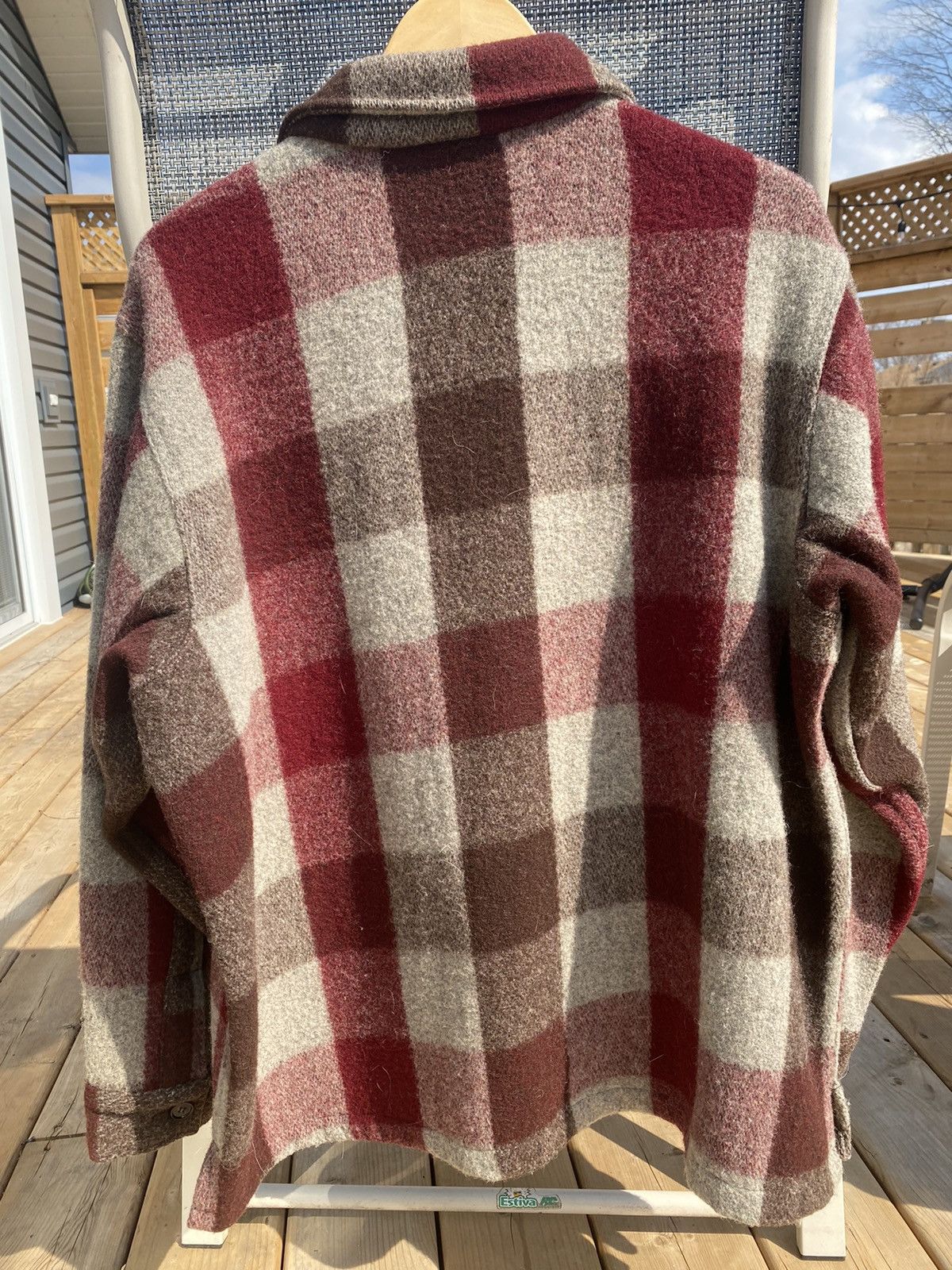 L.L. Bean × Vintage × Woolrich Woolen Mills RARE 80s Vintage Thick Heavy Wool Blend Shirt / Sweater 90s Size US L / EU 52-54 / 3 - 2 Thumbnail
