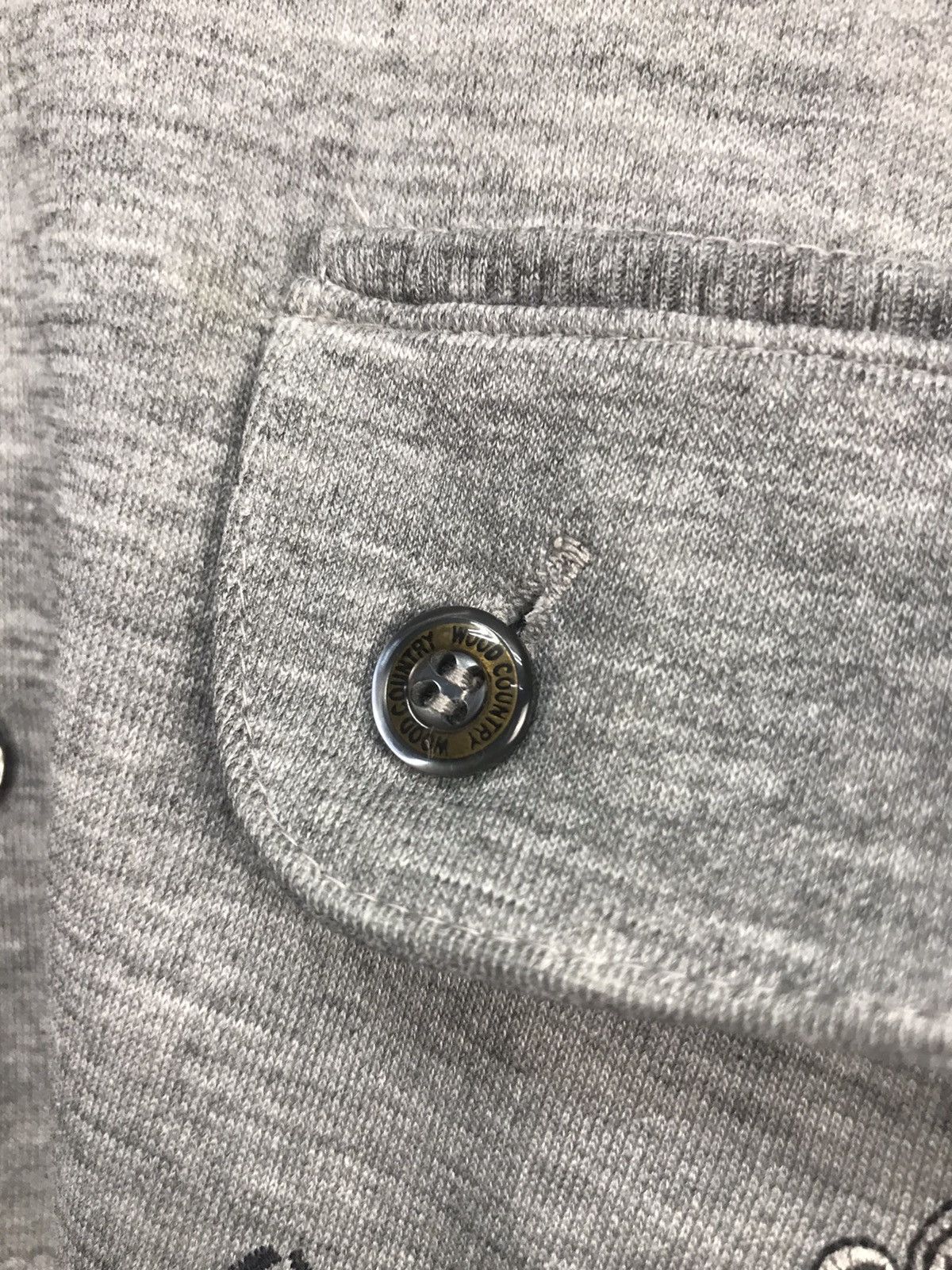 Japanese Brand × Vintage Vintage half button up sweatshirt by wood country Size US M / EU 48-50 / 2 - 5 Thumbnail