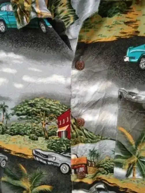 Covington × Vintage MEN'S BUTTON UP SHIRT FULLPRINT Size US XL / EU 56 / 4 - 5 Thumbnail
